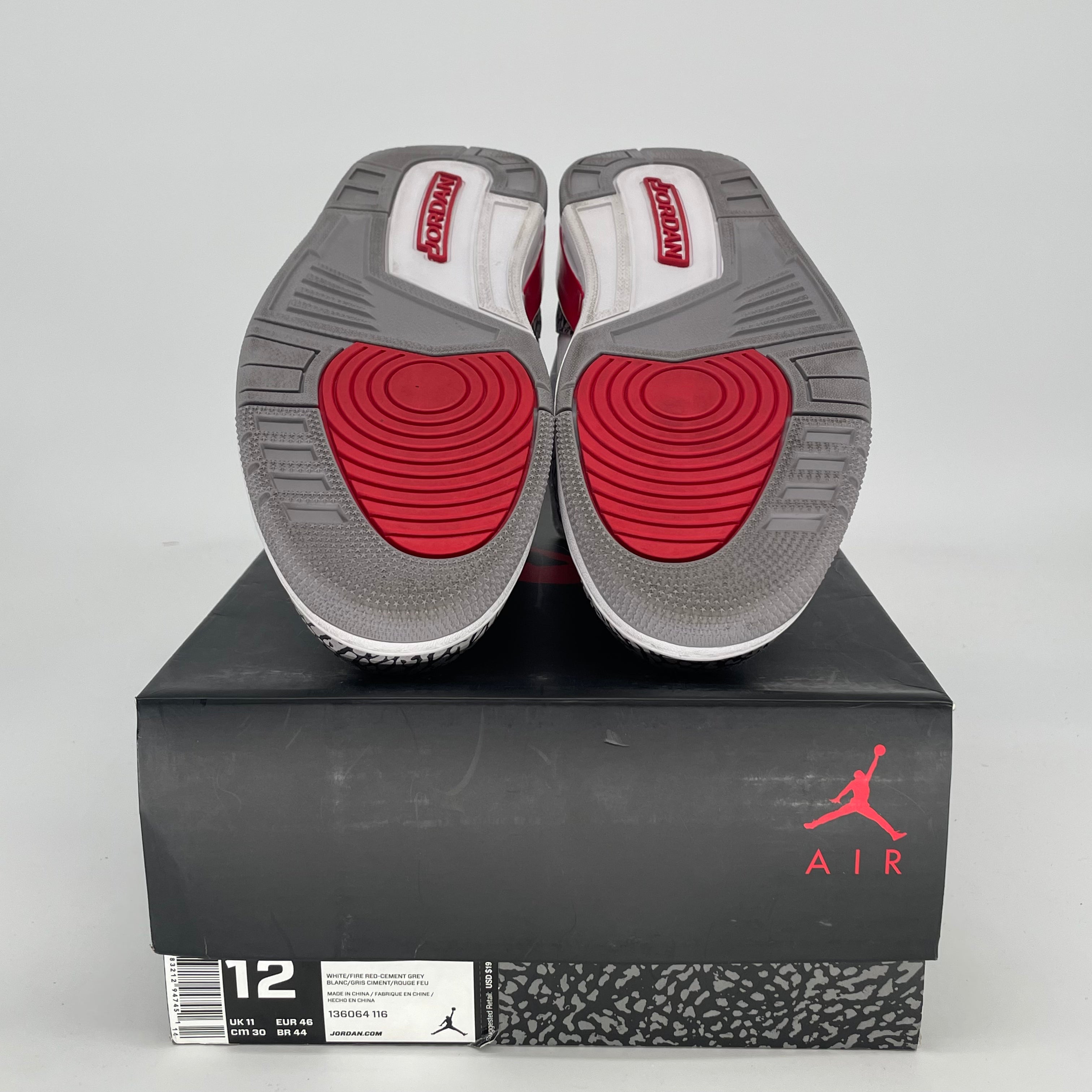 AIR JORDAN 3 HALL OF FAME 136064-116 SIZE 12/13.5W