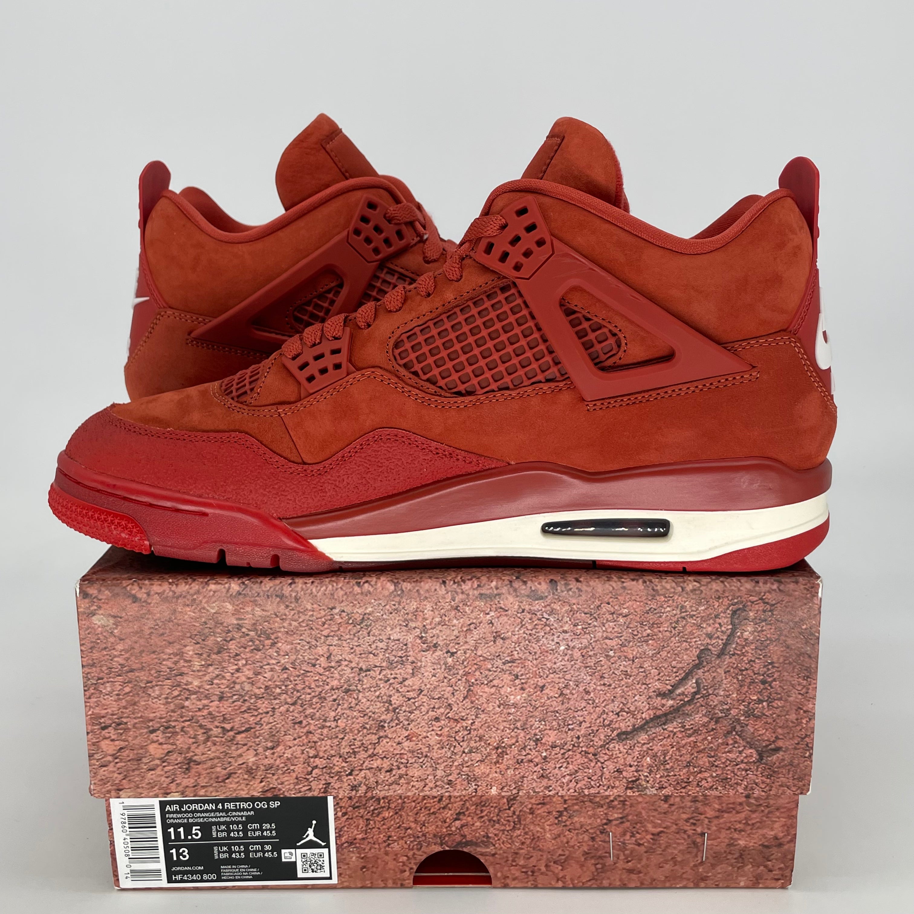 AIR JORDAN 4 BRICK BY BRICK HF4340-800 SIZE 11.5/13W