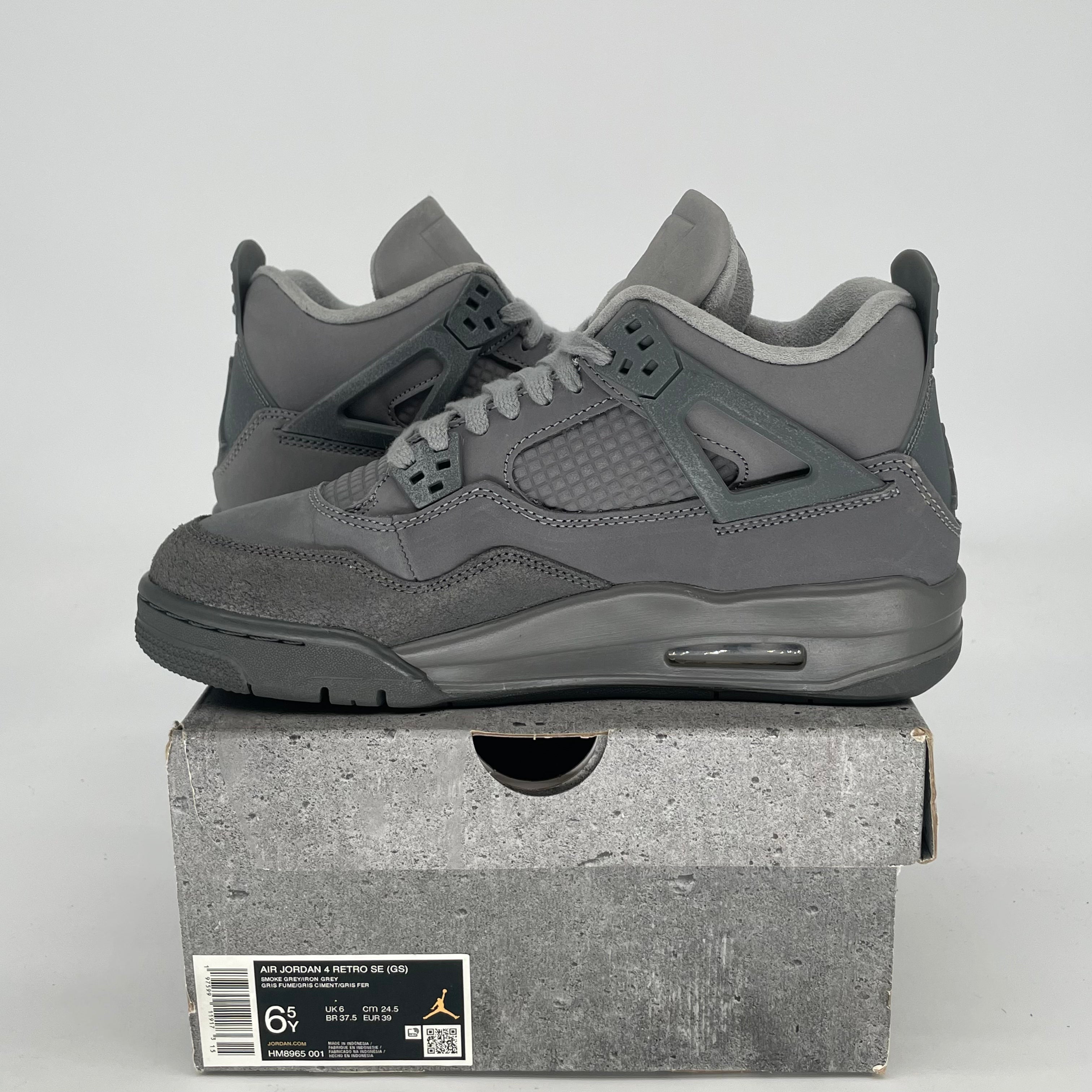 AIR JORDAN 4 WET CEMENT HM8965-001 SIZE 6.5/8W