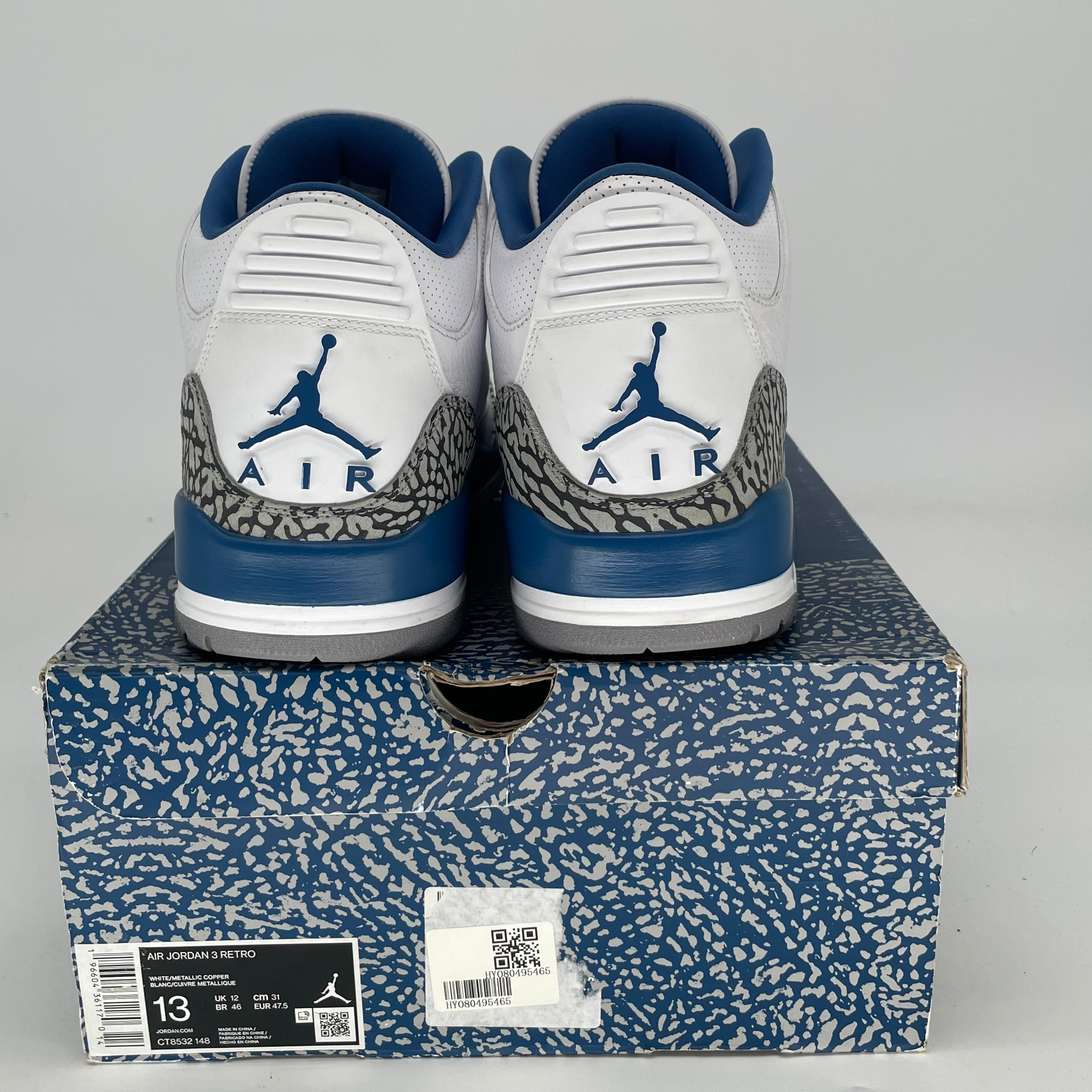 AIR JORDAN 3 WIZARDS SIZE 13/14.5W CT8532-148