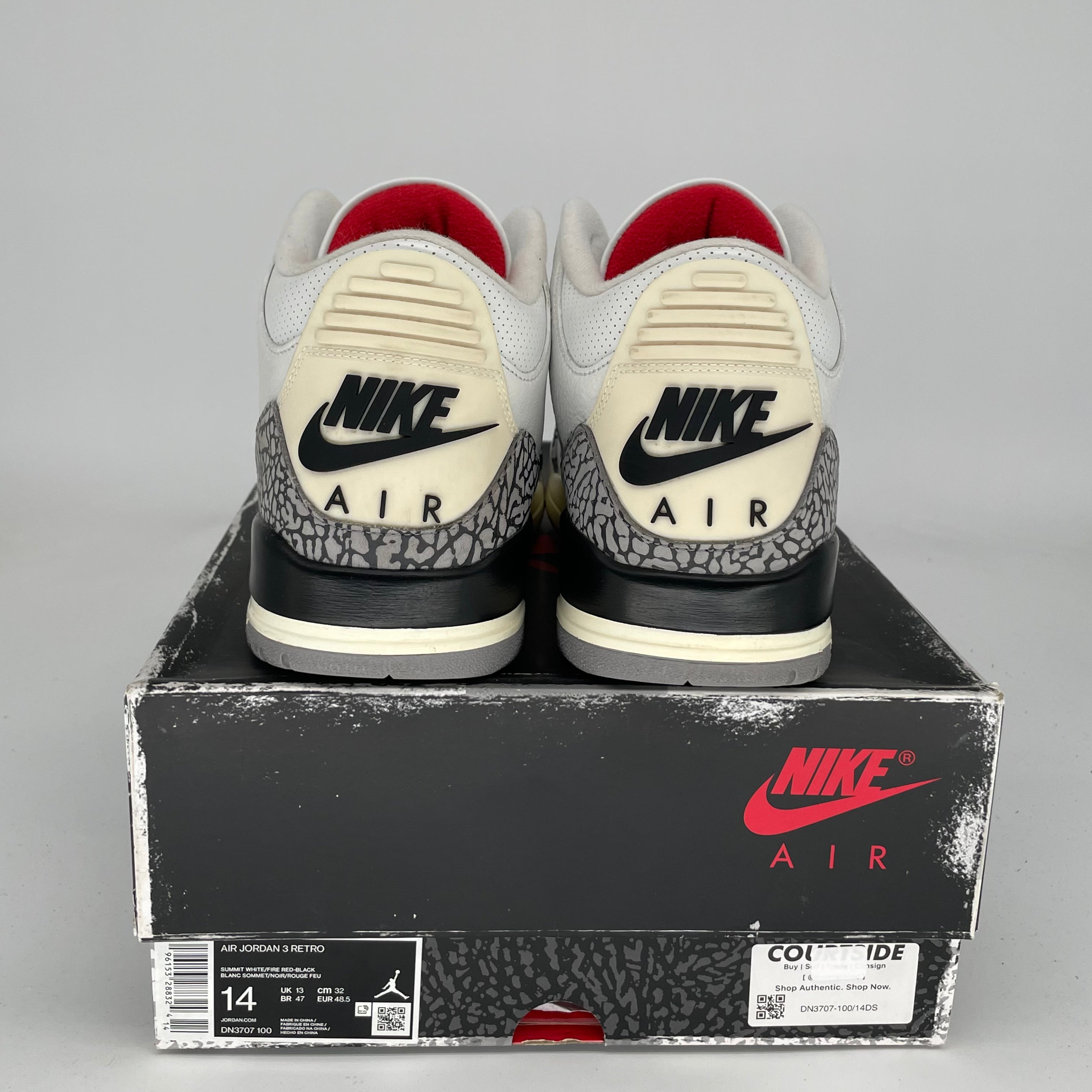 AIR JORDAN 3 WHITE CEMENT REIMAGINED SIZE 14 DN3707-100