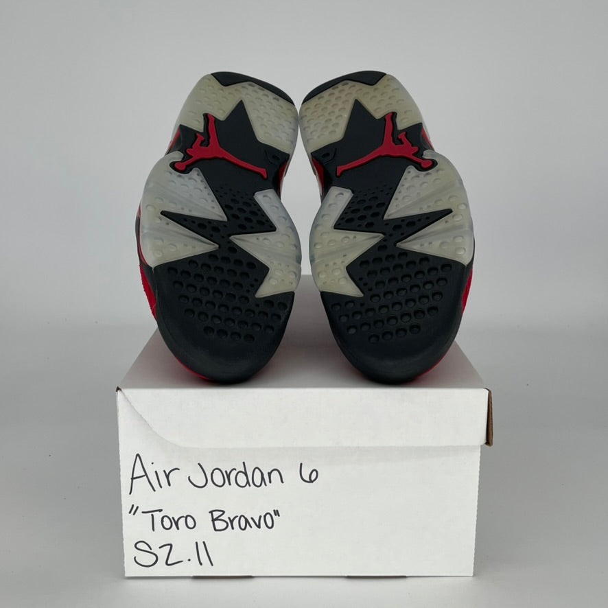 AIR JORDAN 6 TORO BRAVO CT8529-600 SIZE 11/12.5W