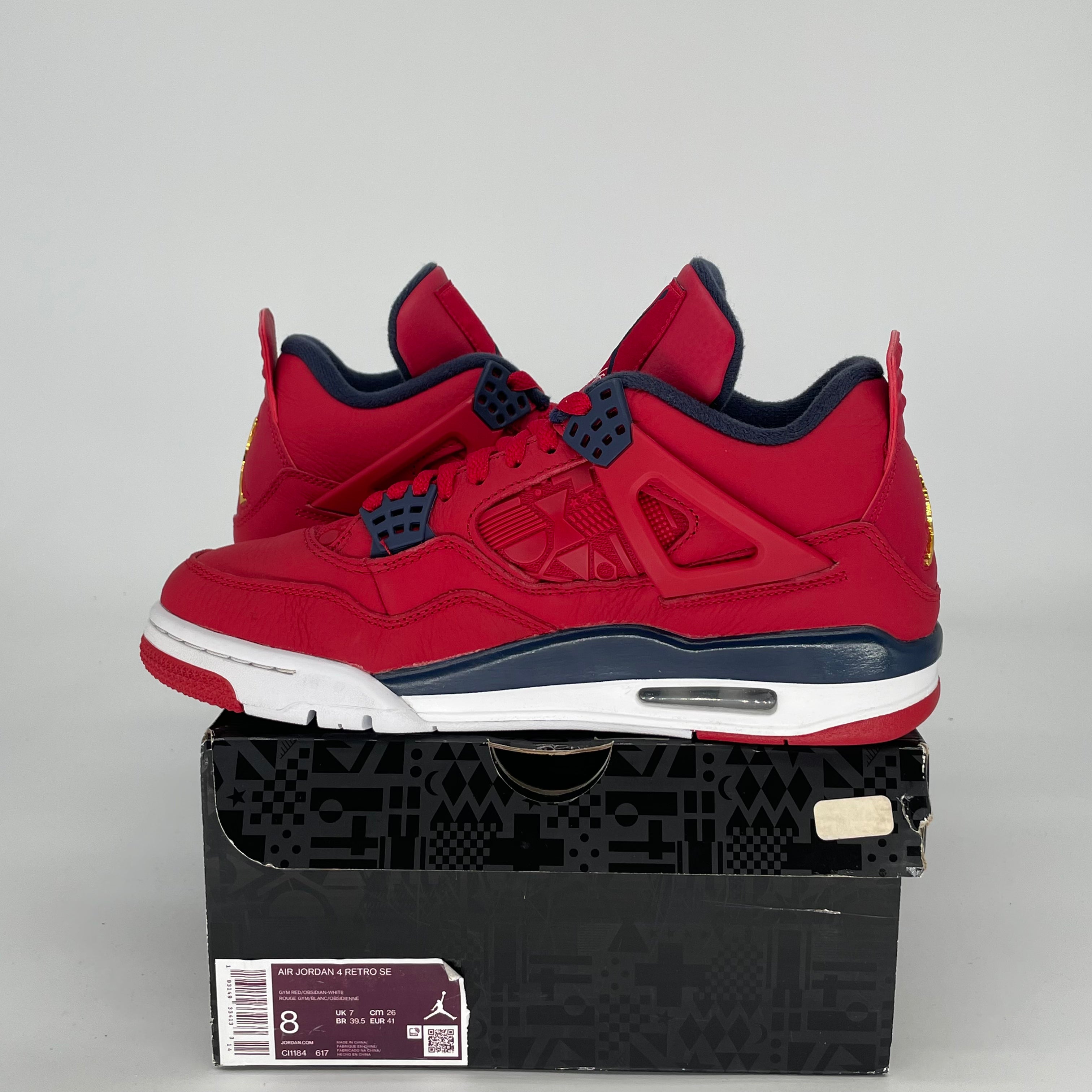 AIR JORDAN 4 FIBA CI1184-617 SIZE 8/9.5W