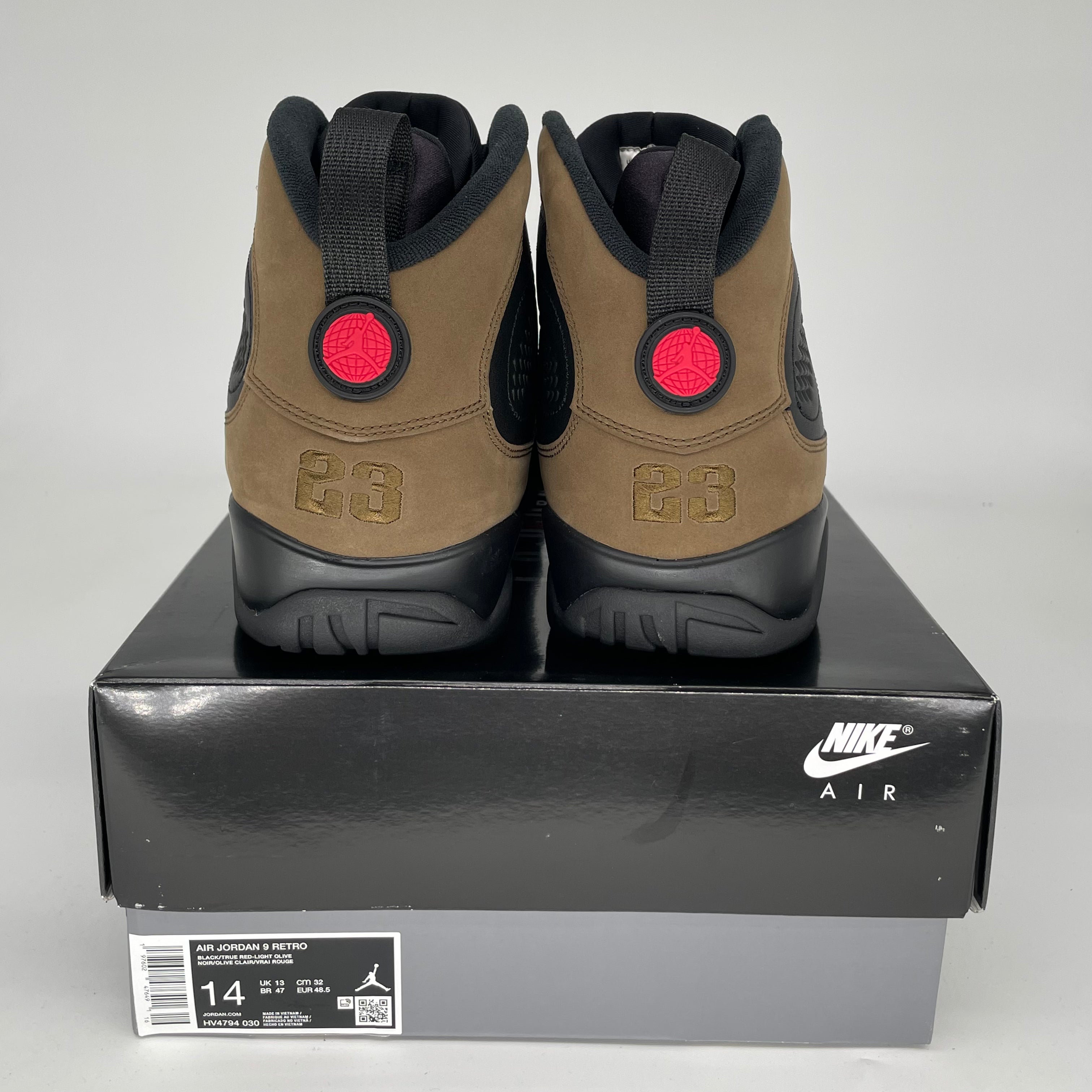 AIR JORDAN 9 OLIVE SIZE 14 HV4794-030