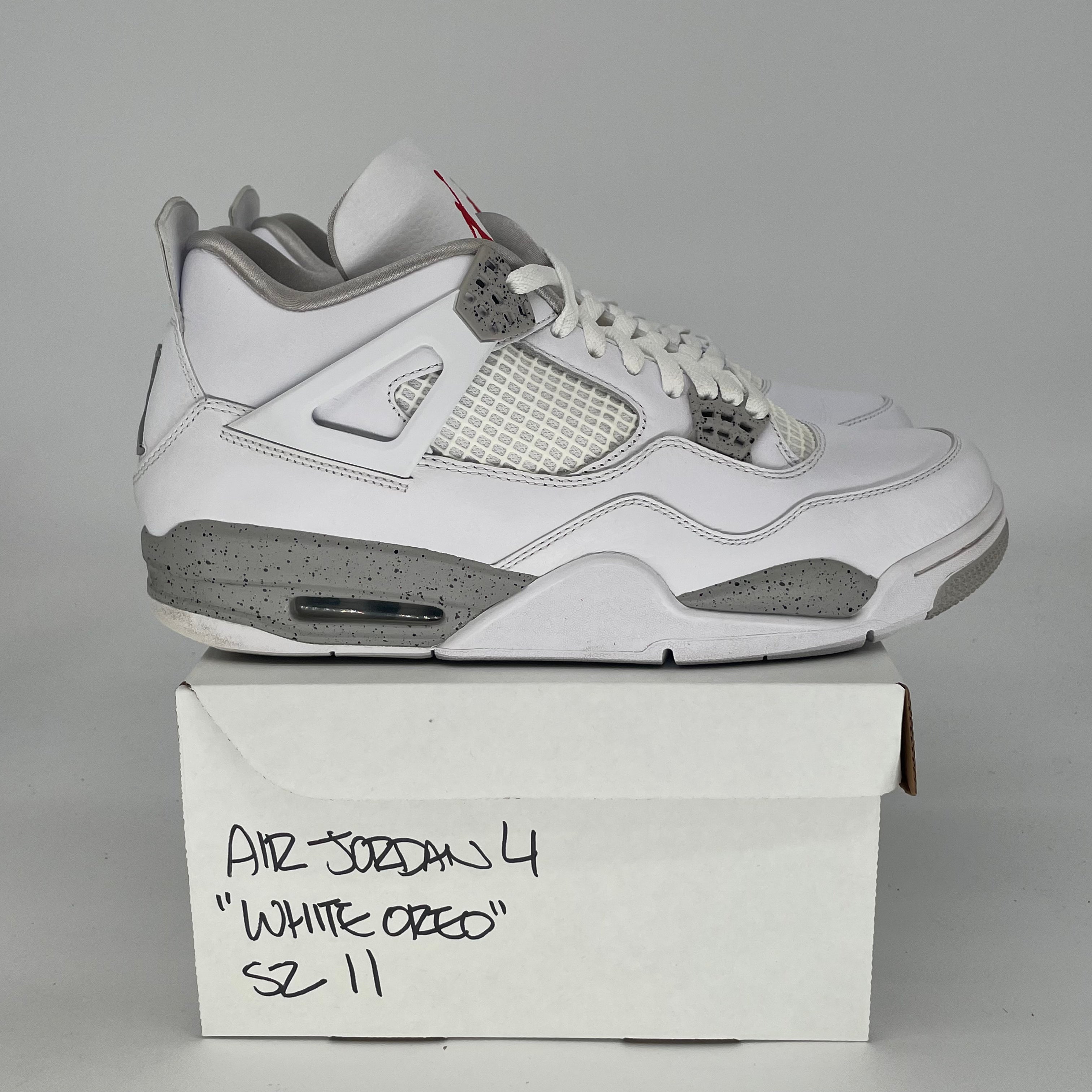 AIR JORDAN 4 WHITE OREO CT8527-100 SIZE 11/12.5W