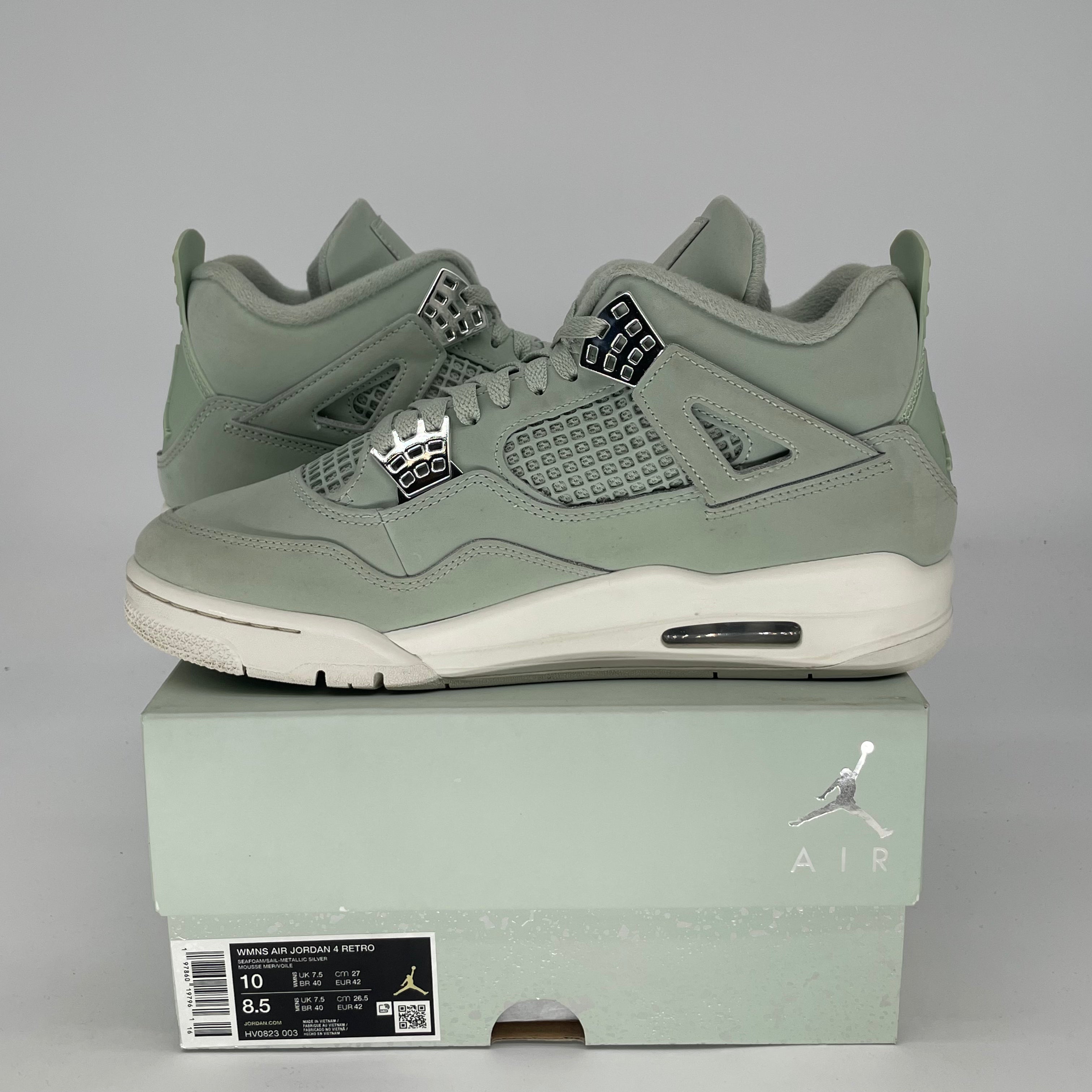AIR JORDAN 4 SEAFOAM SAIL W HV0823-003 SIZE 8.5/10W