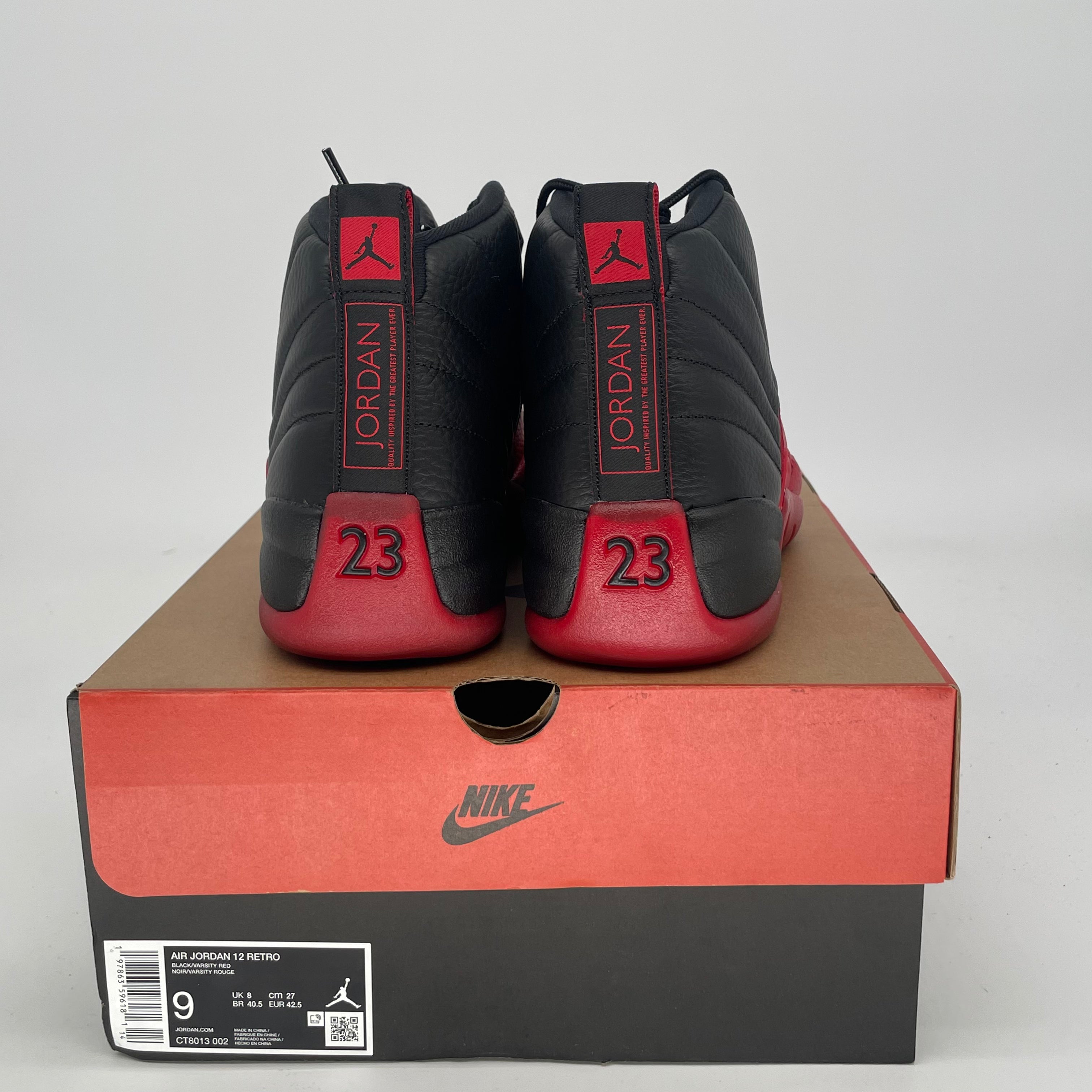 AIR JORDAN 12 FLU GAME CT8013-002 SIZE 9/10.5W