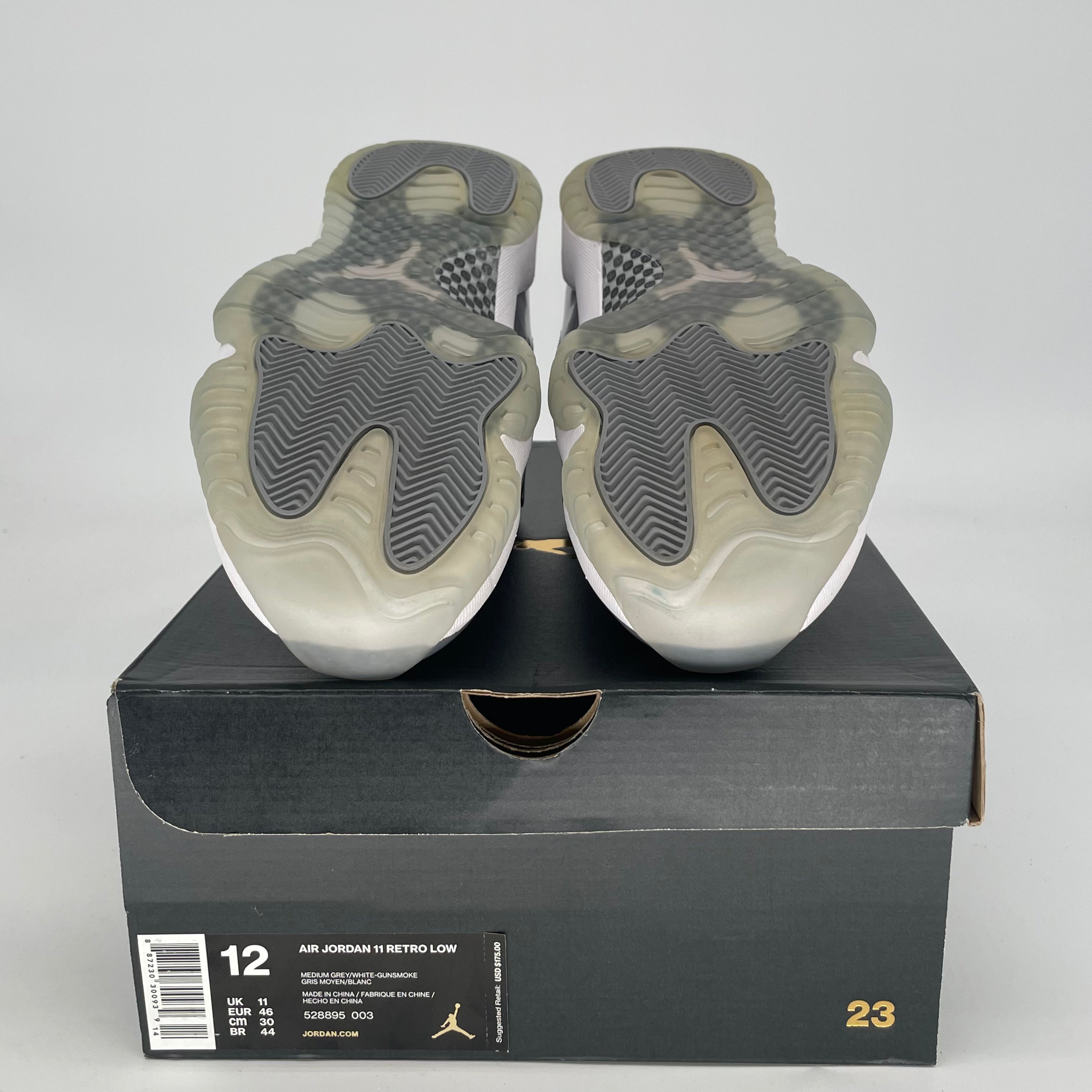 AIR JORDAN 11 LOW COOL GREY 528895-003 SIZE 12/13.5W