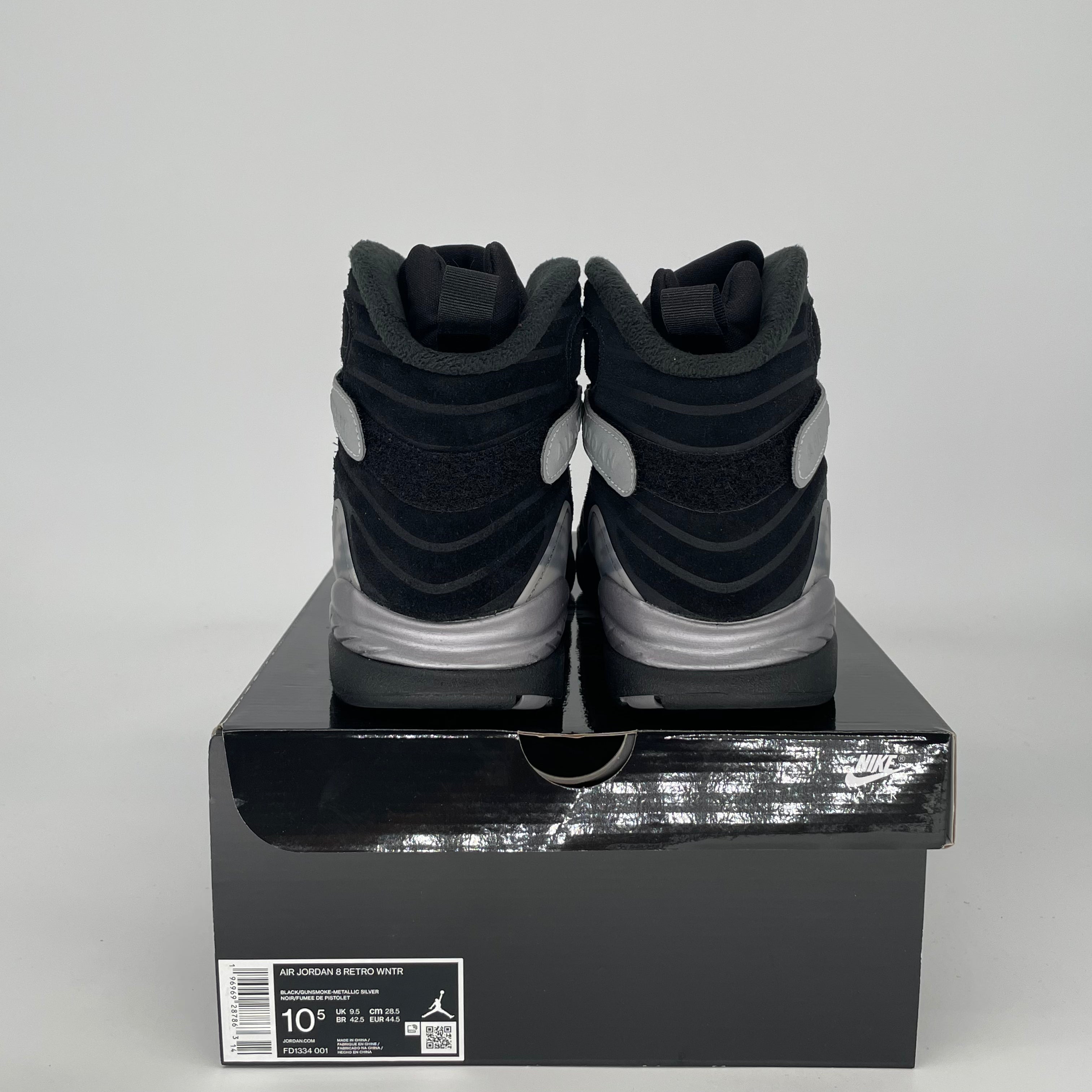 AIR JORDAN 8 WINTERIZED GUNSMOKE FD1334-001 SIZE 10.5/12W
