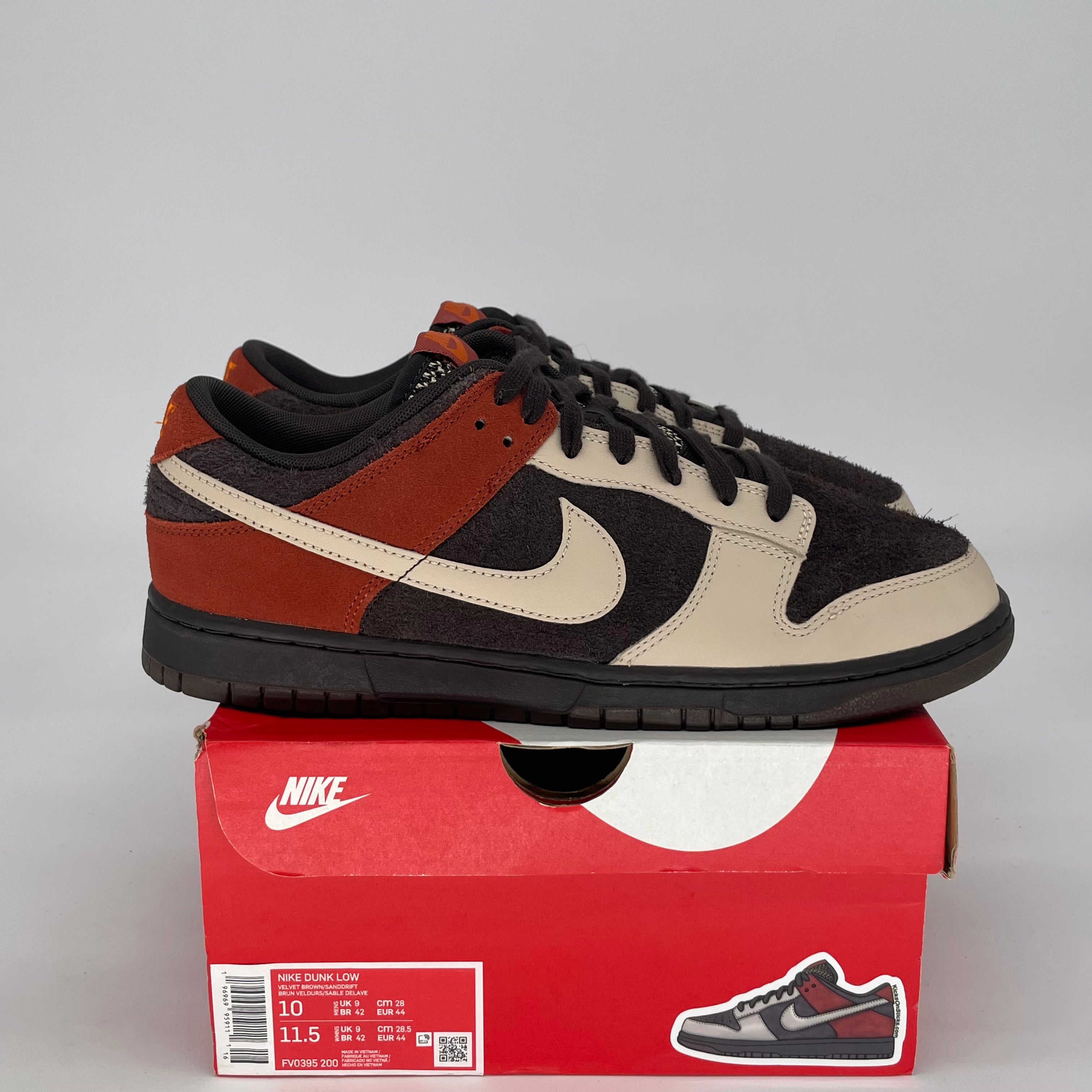NIKE DUNK LOW RED PANDA FV0395-200 SIZE 10/11.5W