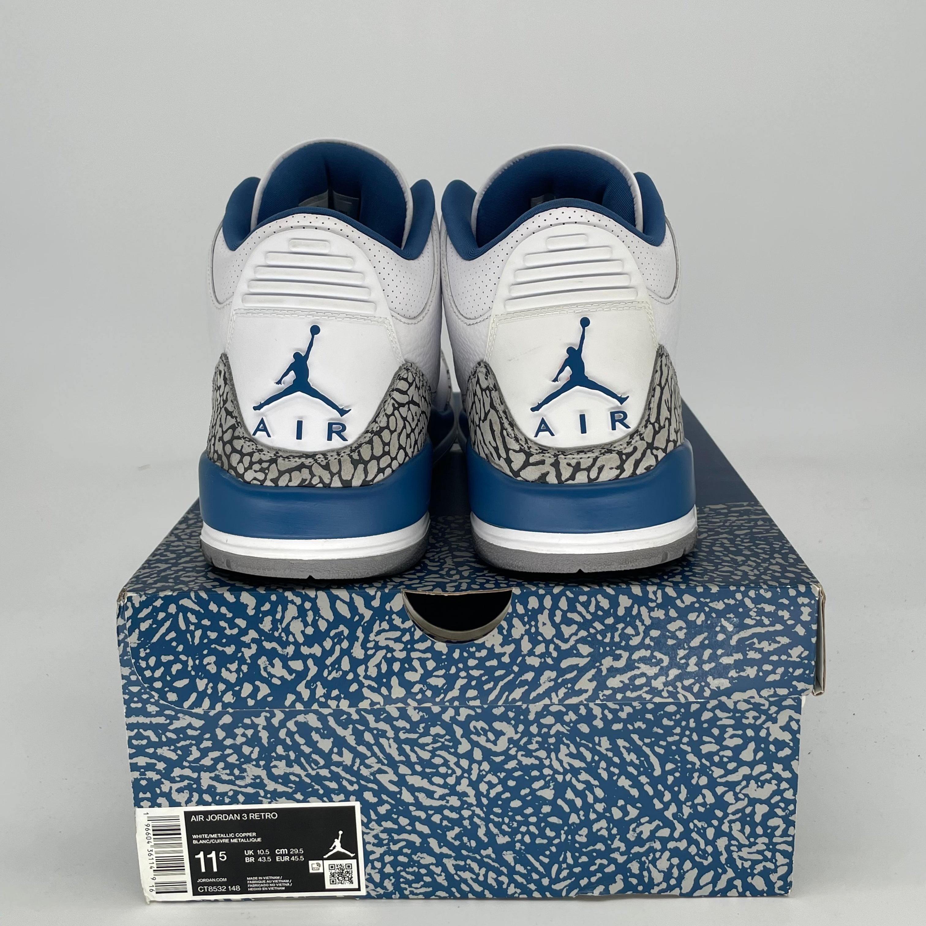 AIR JORDAN 3 WIZARDS CT8532-148 SIZE 11.5/13W