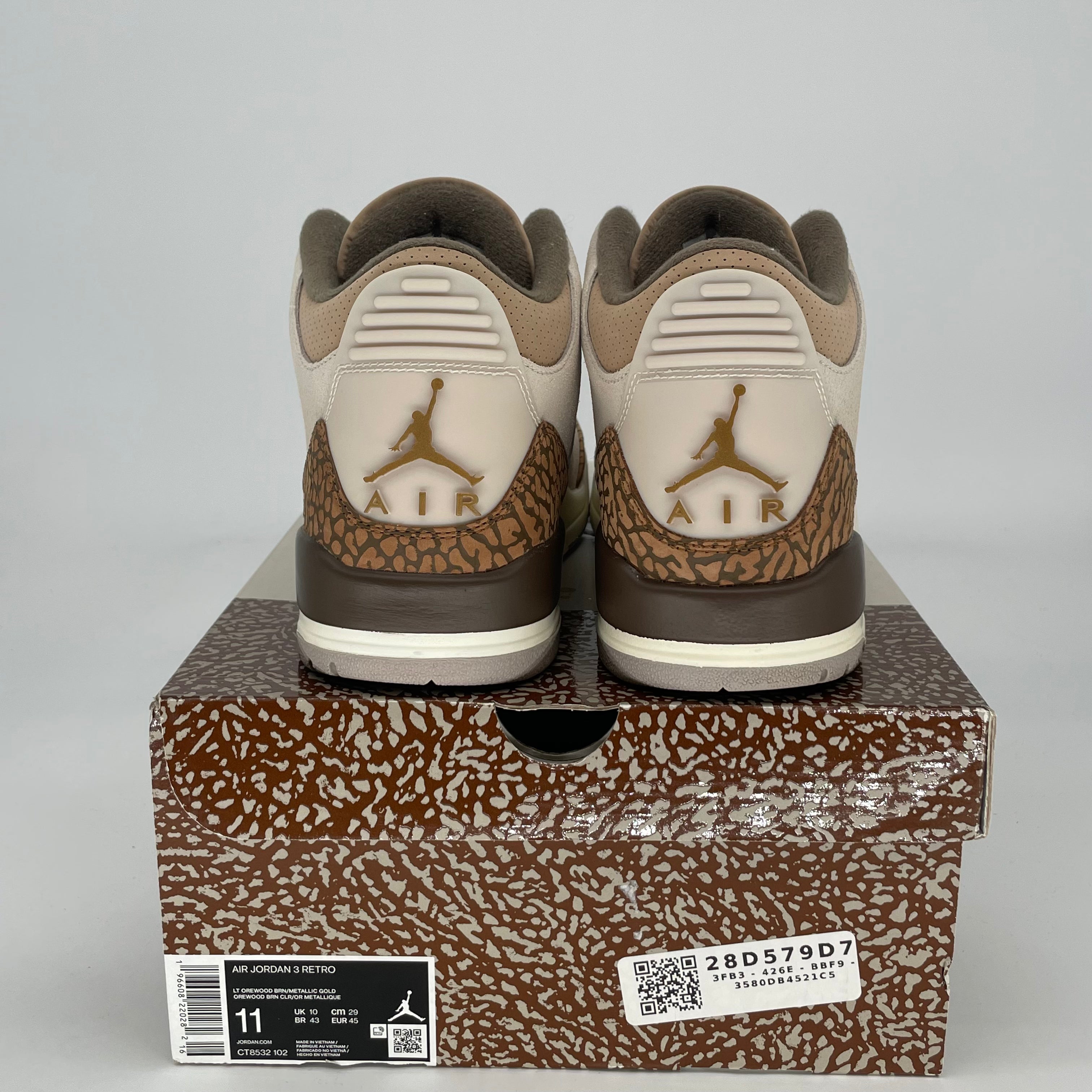 AIR JORDAN 3 PALOMINO CT8532-102 SIZE 11/12.5W