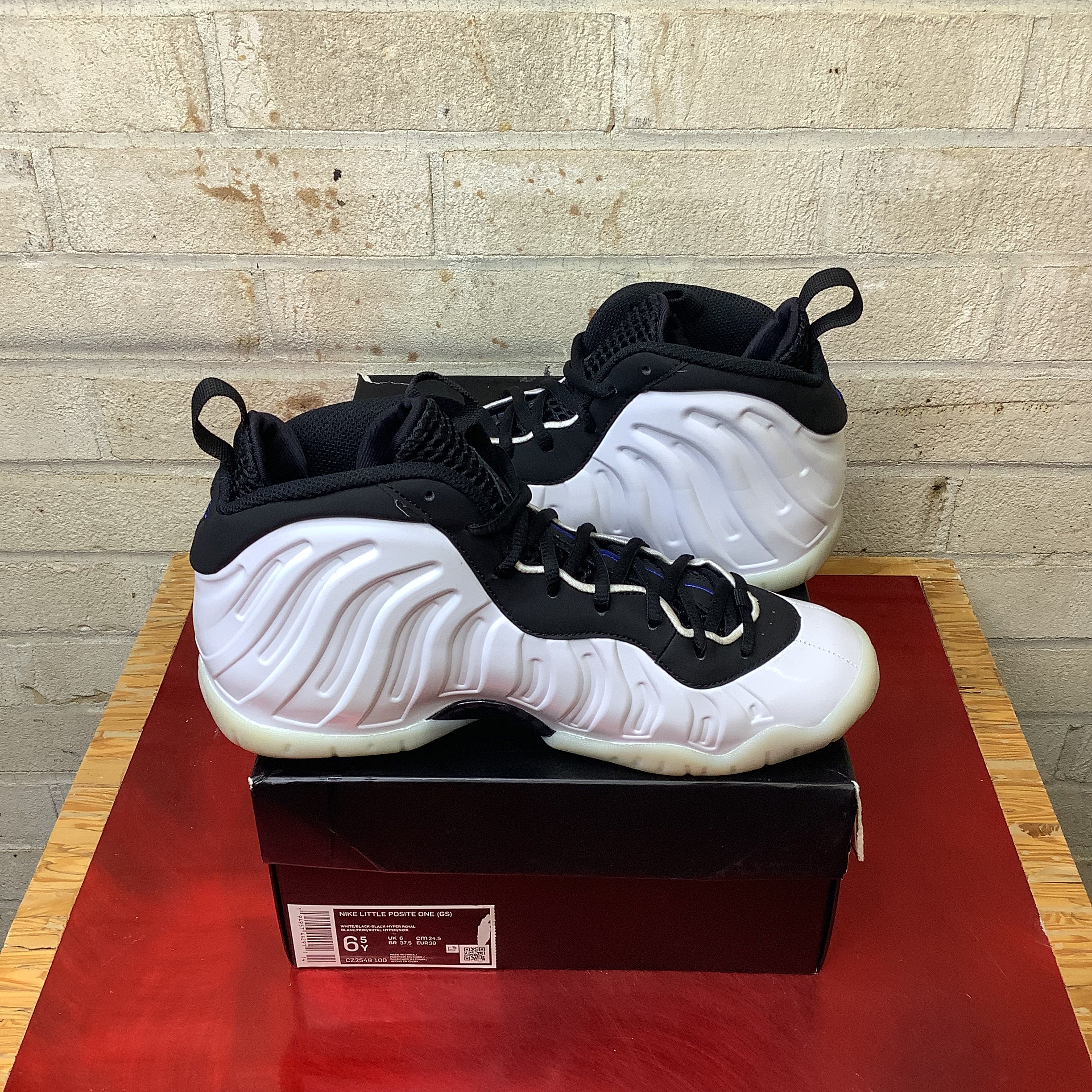 NIKE LITTLE POSITE ONE ORLANDO HOME WHITE SIZE 6.5Y CZ2548-100