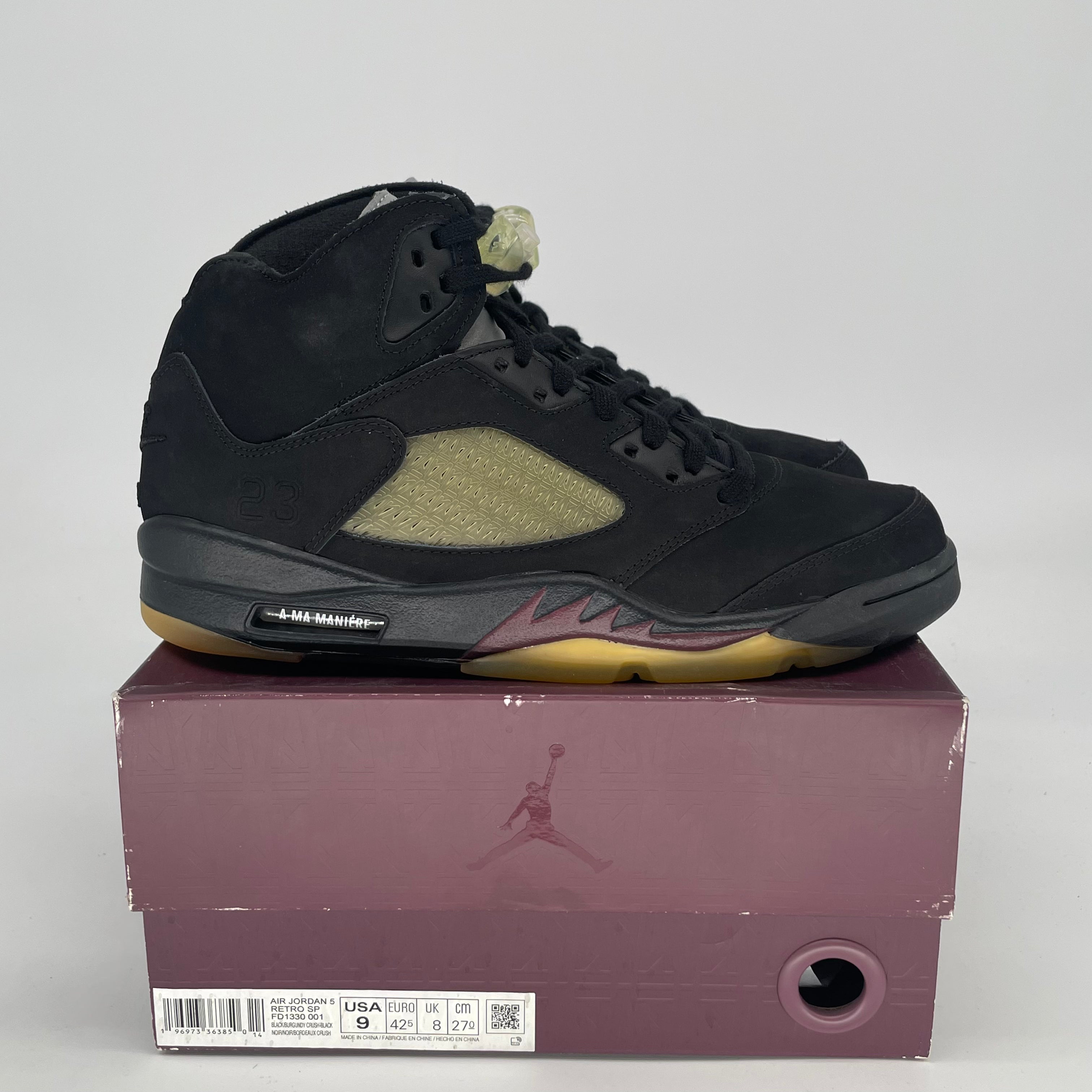 AIR JORDAN 5 A MA MANIERE DUSK FD1330-001 SIZE 9/10.5W