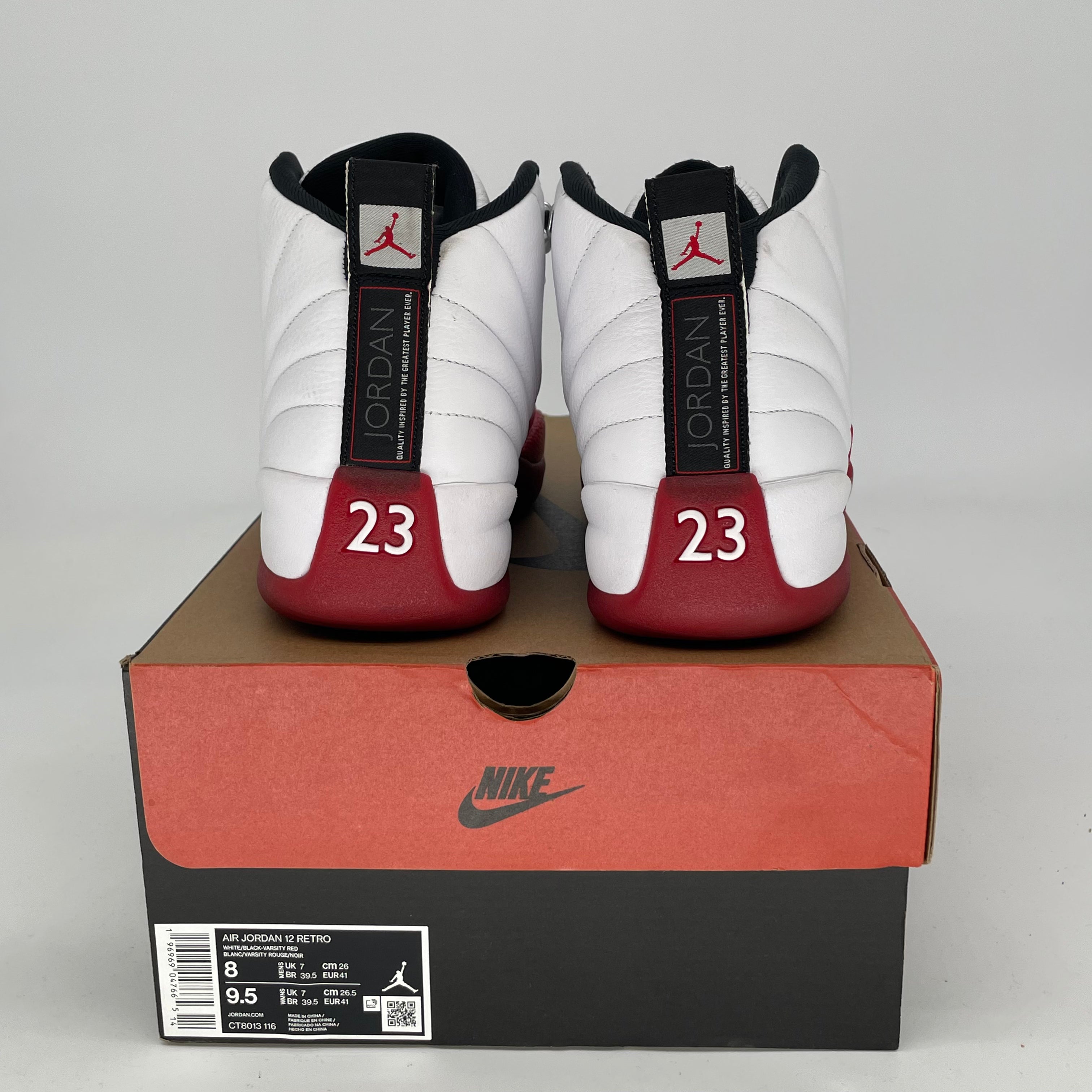 AIR JORDAN 12 CHERRY SIZE 8/9.5W CT8013-116