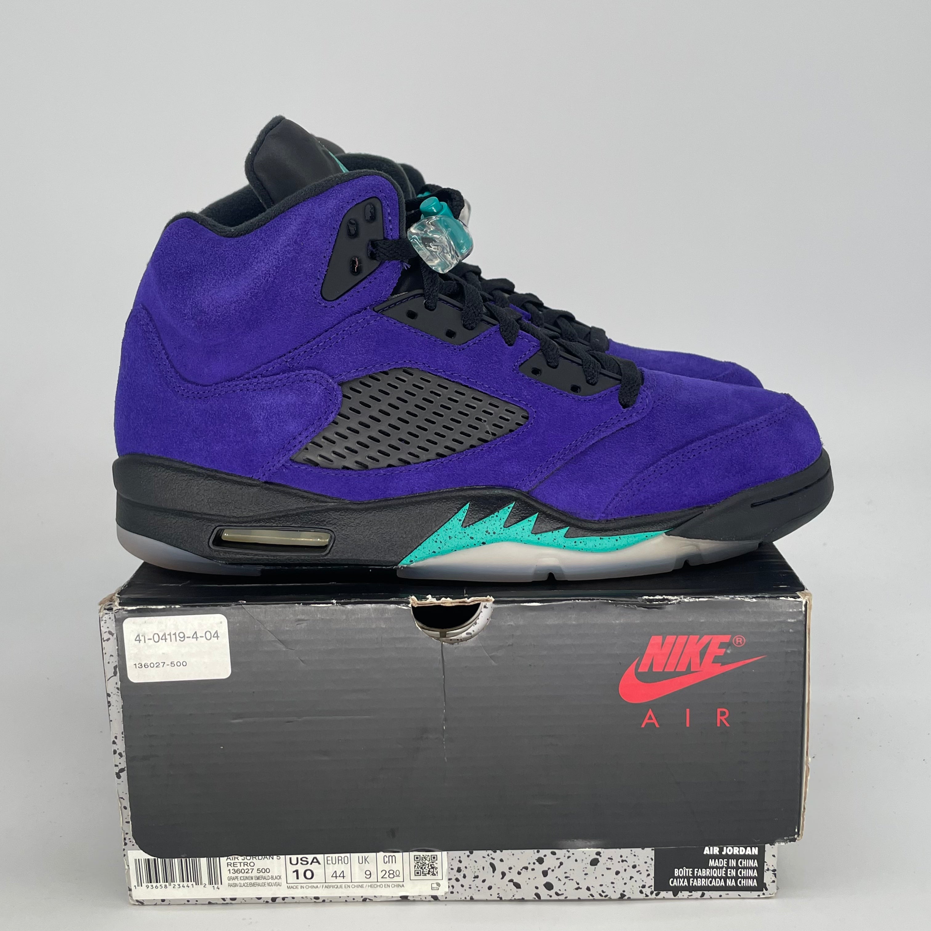 AIR JORDAN 5 ALTERNATE GRAPE 136027-500 SIZE 10/11.5W