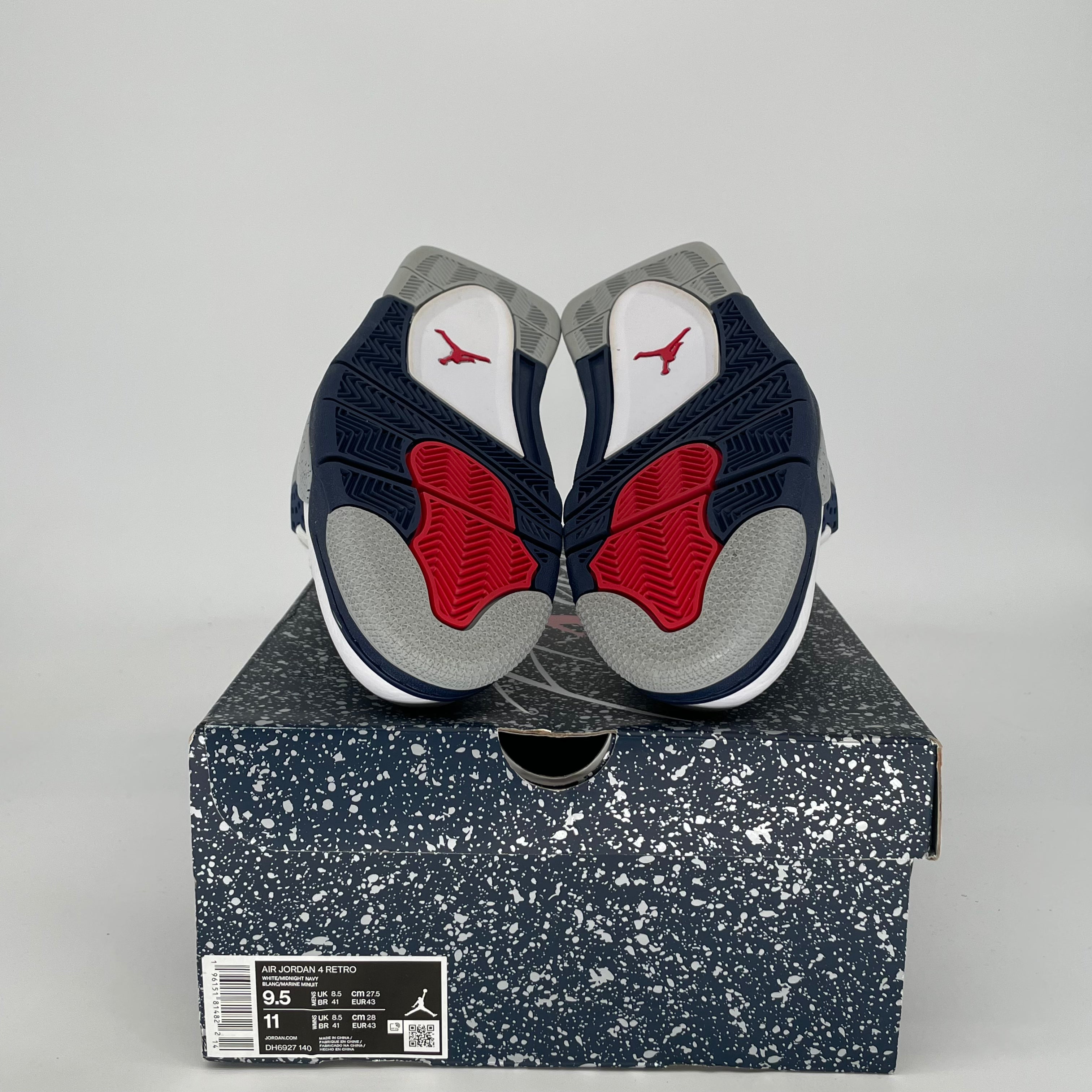AIR JORDAN 4 MIDNIGHT NAVY DH6927-140 SIZE 9.5/11W