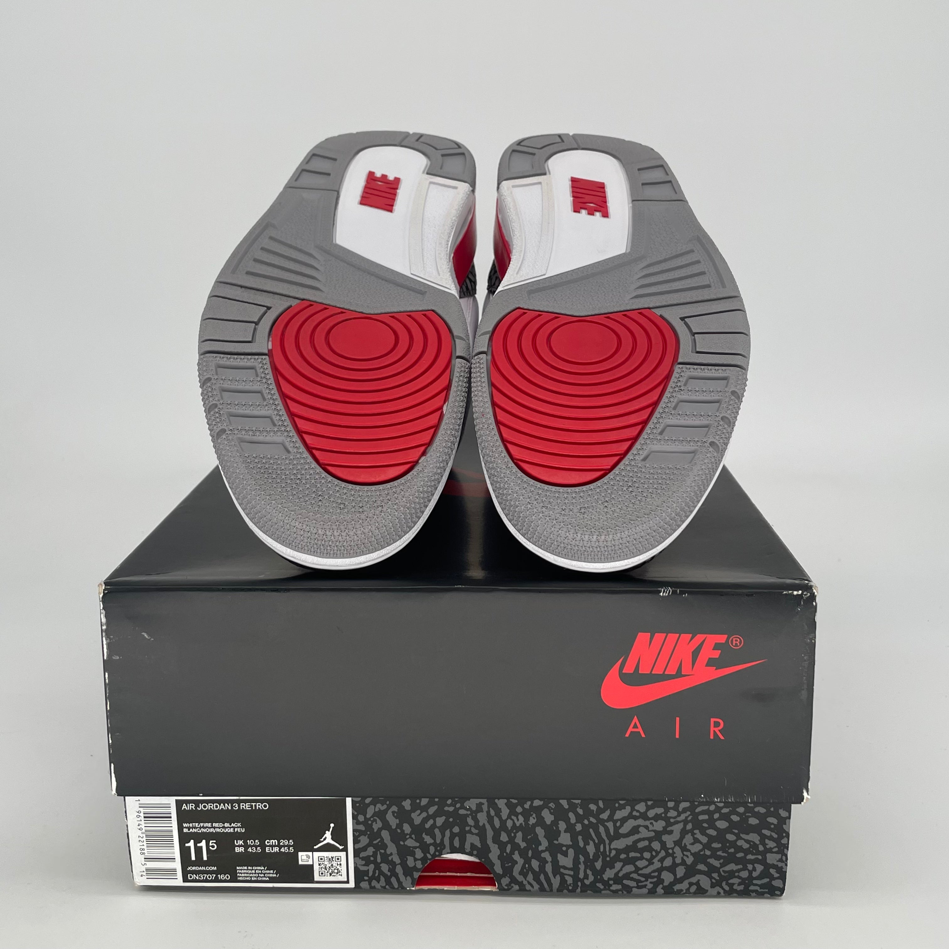 AIR JORDAN 3 FIRE RED DN3707-160 SIZE 11.5/13W