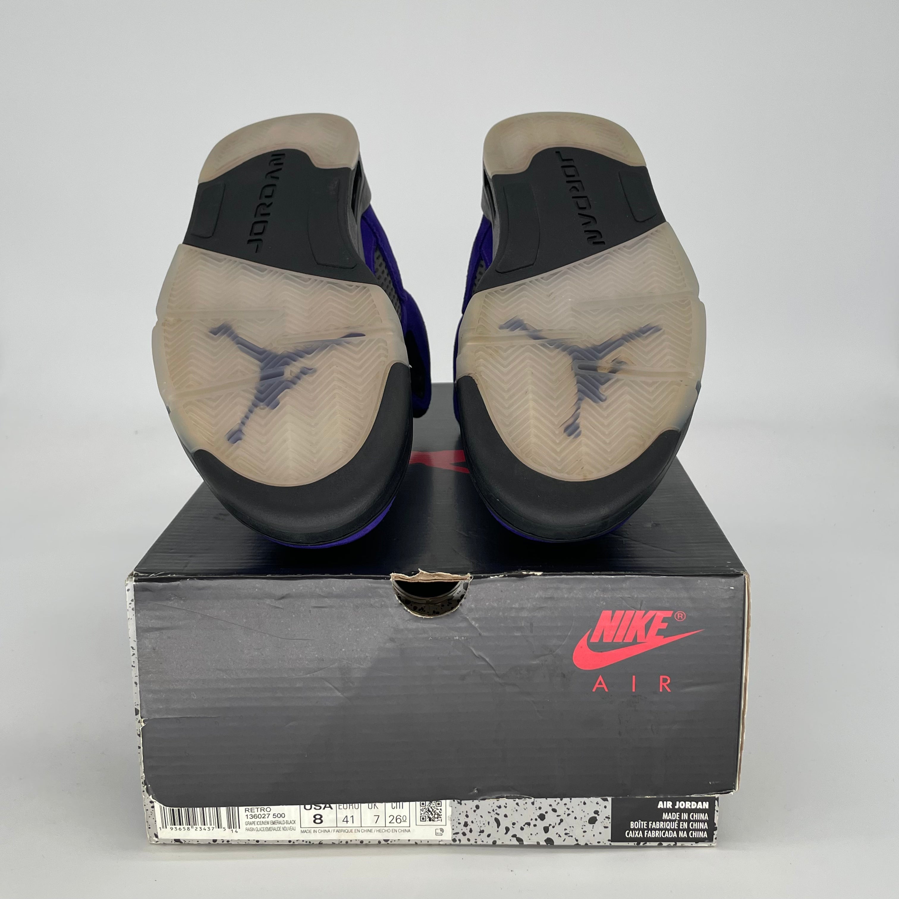 AIR JORDAN 5 ALTERNATE GRAPE SIZE 8/9.5W 136027-500