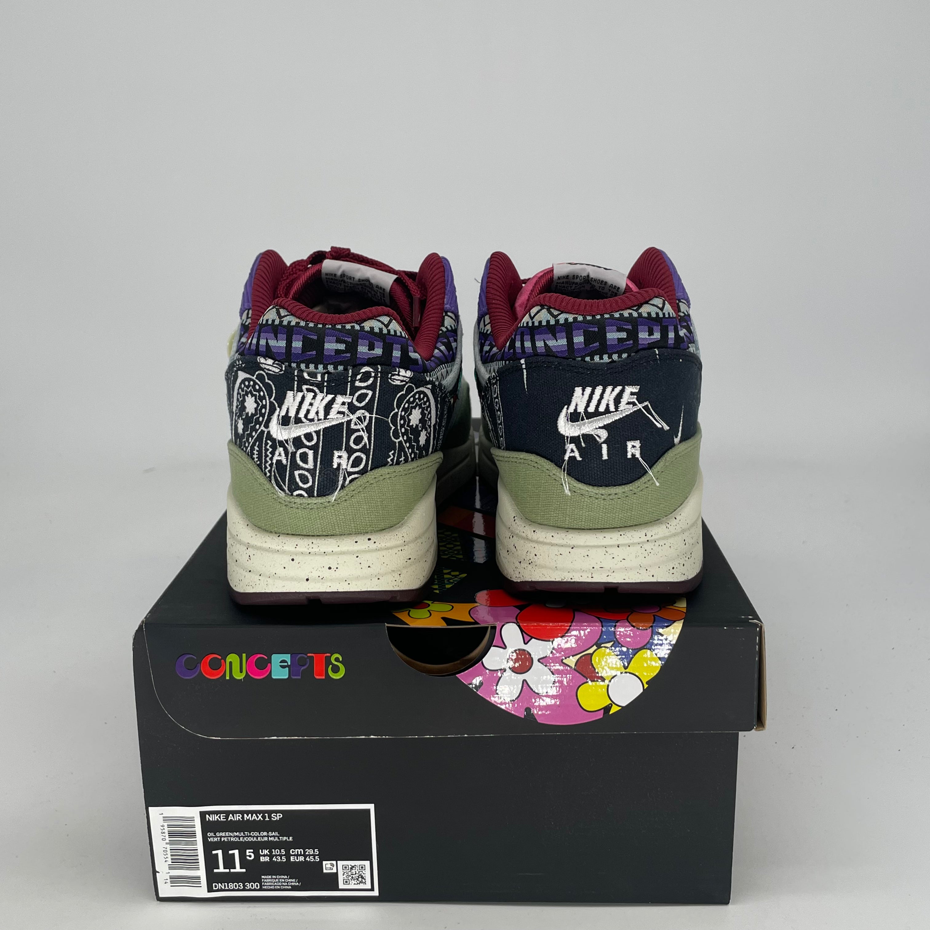 NIKE AIR MAX 1 CONCEPTS MELLOW DN1803-300 SIZE 11.5/13W