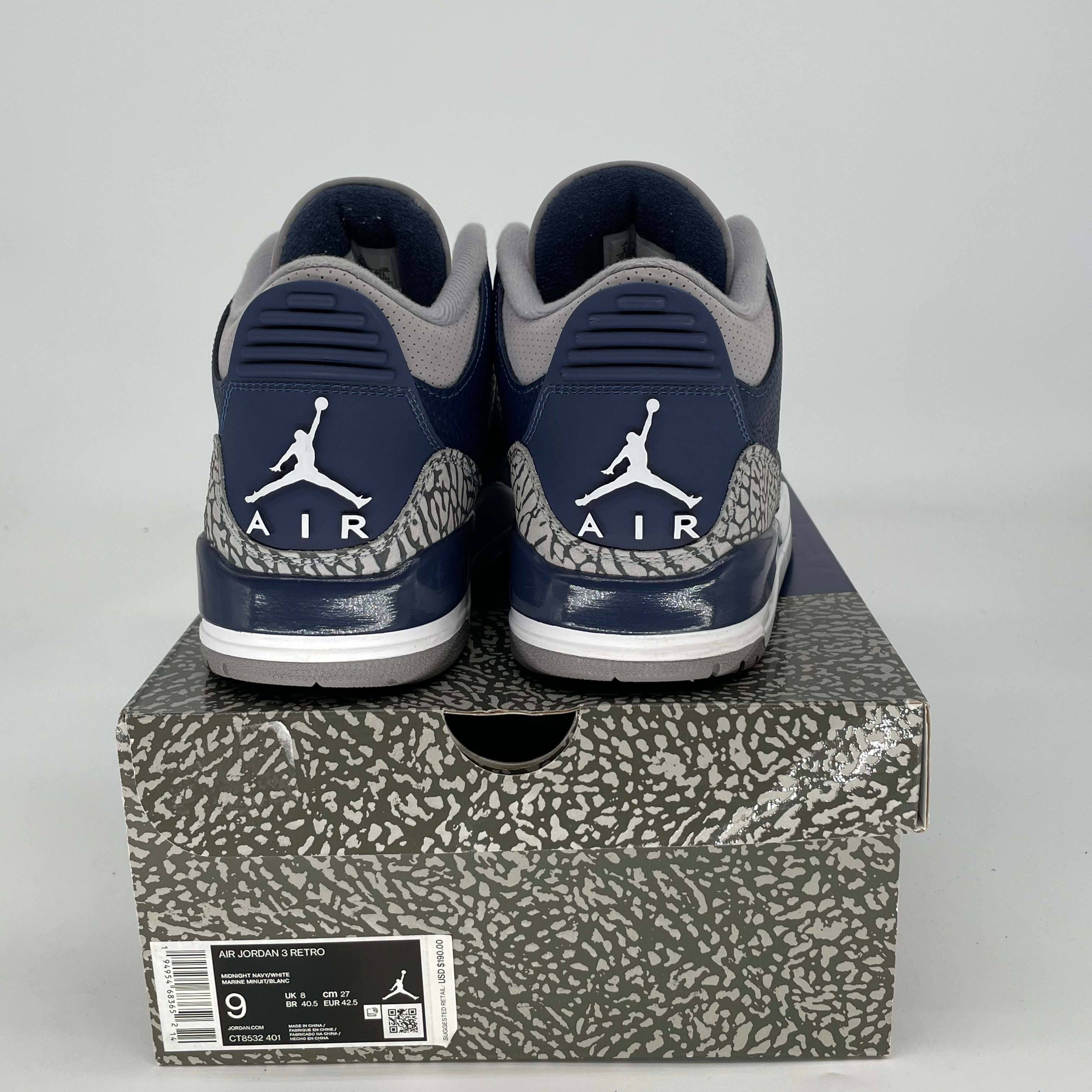 AIR JORDAN 3 GEORGETOWN SIZE 9/10.5W CT8532-401