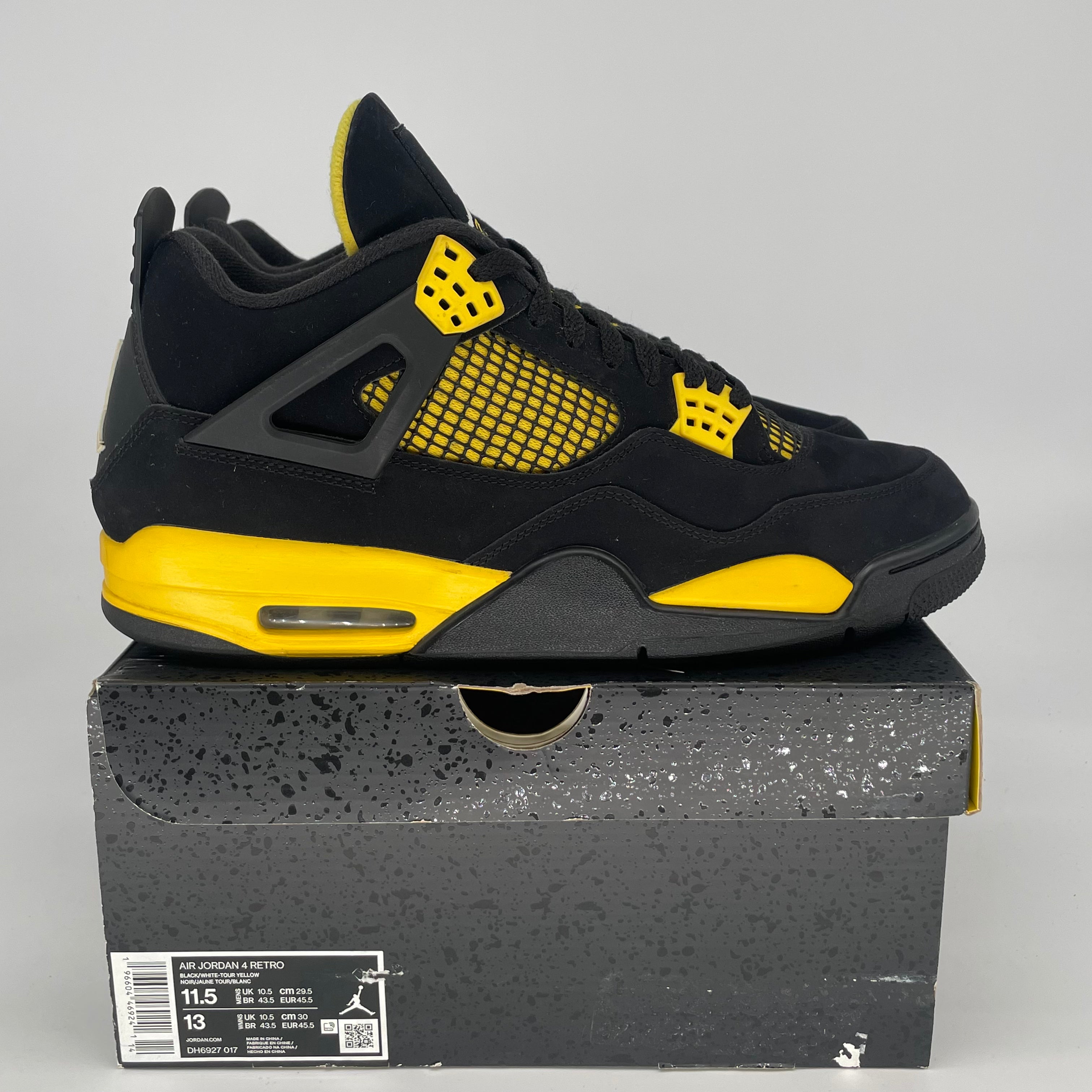 AIR JORDAN 4 THUNDER DH6927-017 SIZE 11.5/13W