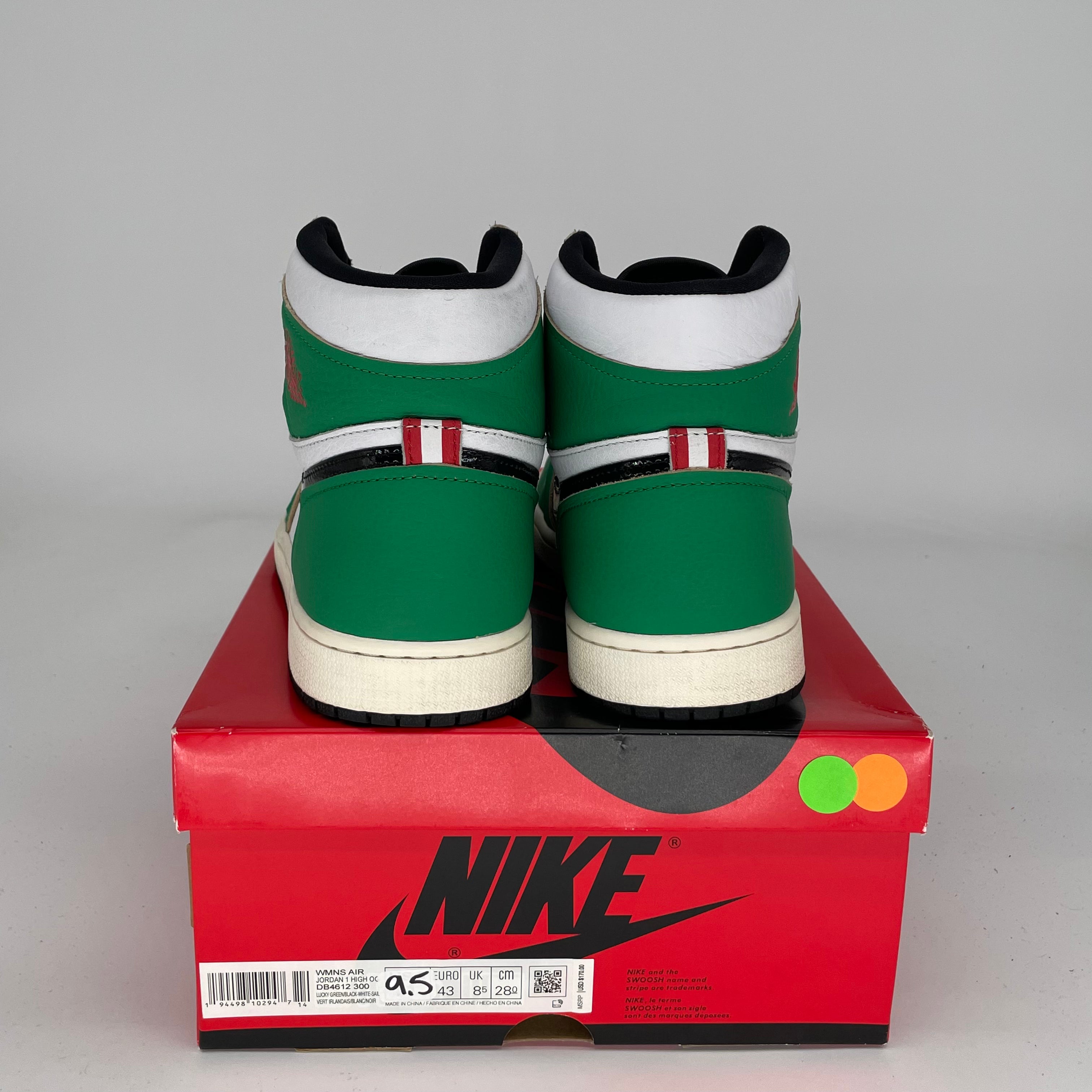 AIR JORDAN 1 LUCKY GREEN W SIZE 9.5/11W DB4612-300