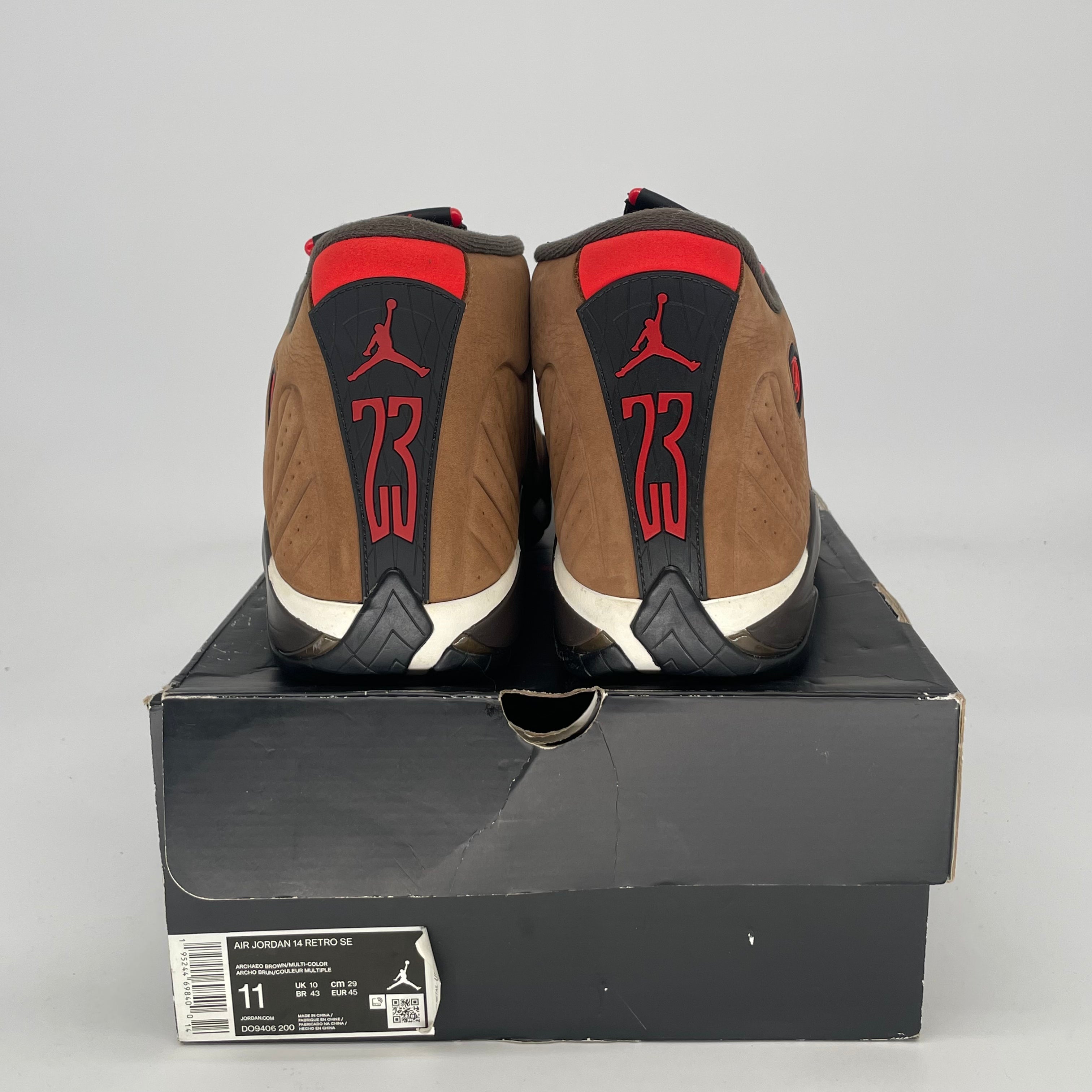 AIR JORDAN 14 WINTERIZED ARCHAEO BROWN DO9406-200 SIZE 11/12.5W