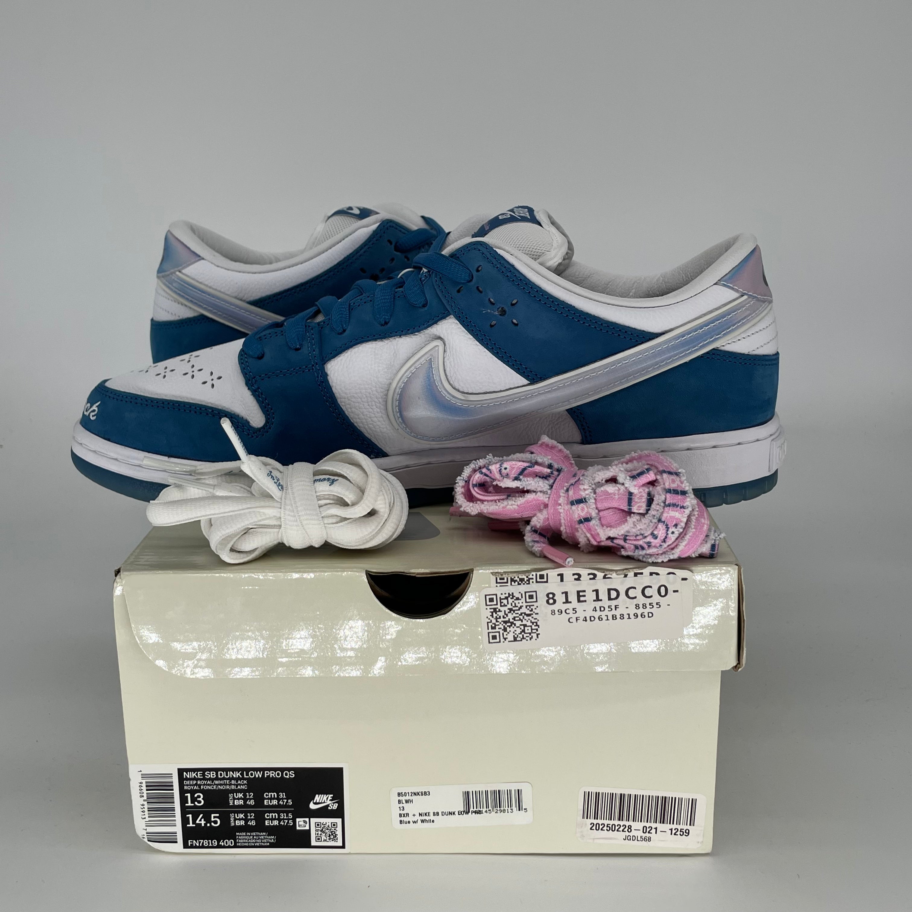 NIKE SB DUNK LOW BORN X RAISED ONE BLOCK AT A TIME SIZE 13 FN7819-400