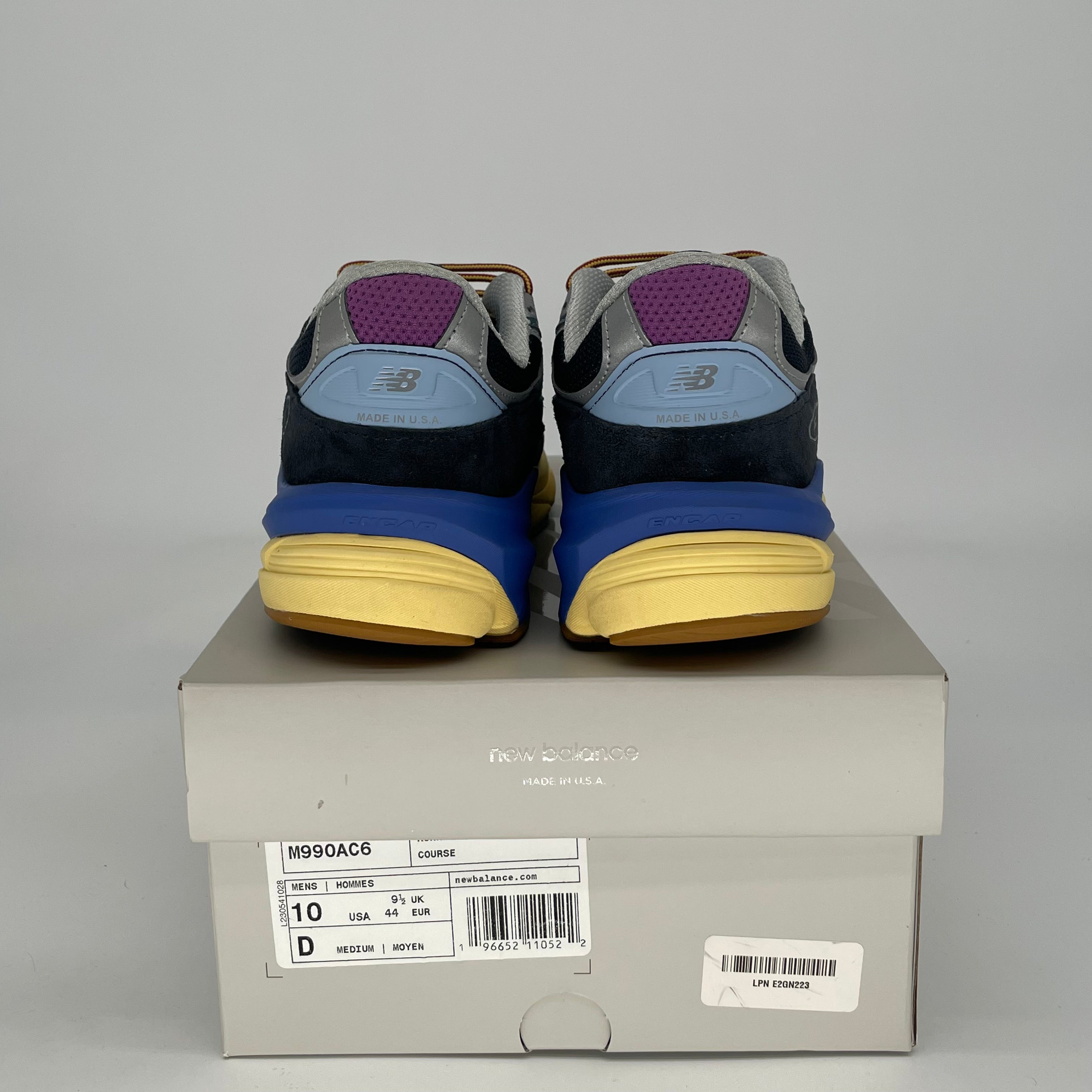NEW BALANCE 990V6 MIUSA ACTION BRONSON LAPIS LAZULI M990AC6 SIZE 10/11.5W