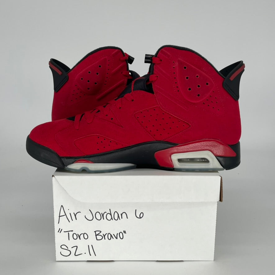 AIR JORDAN 6 TORO BRAVO CT8529-600 SIZE 11/12.5W