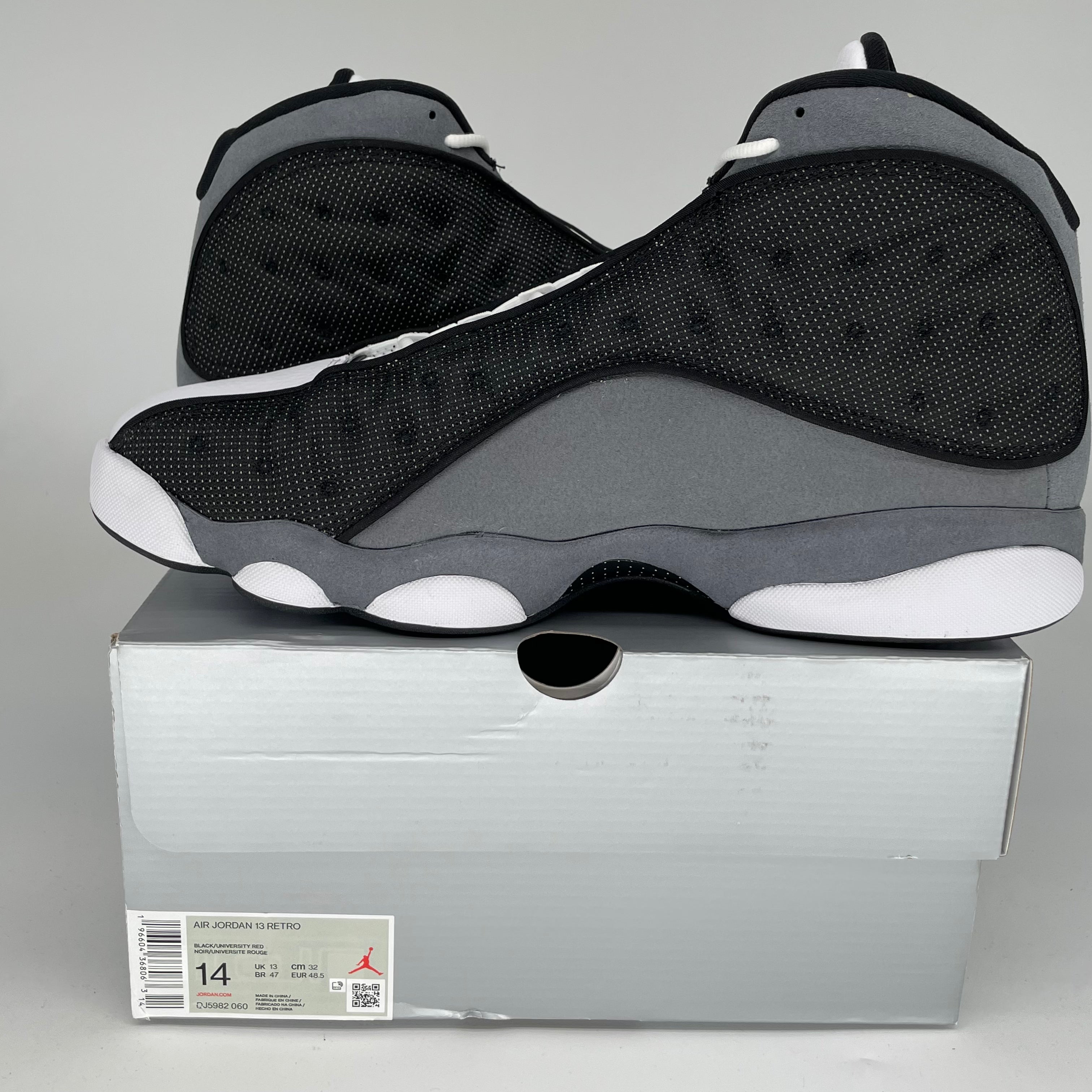 AIR JORDAN 13 BLACK FLINT SIZE 14 DJ5982-060