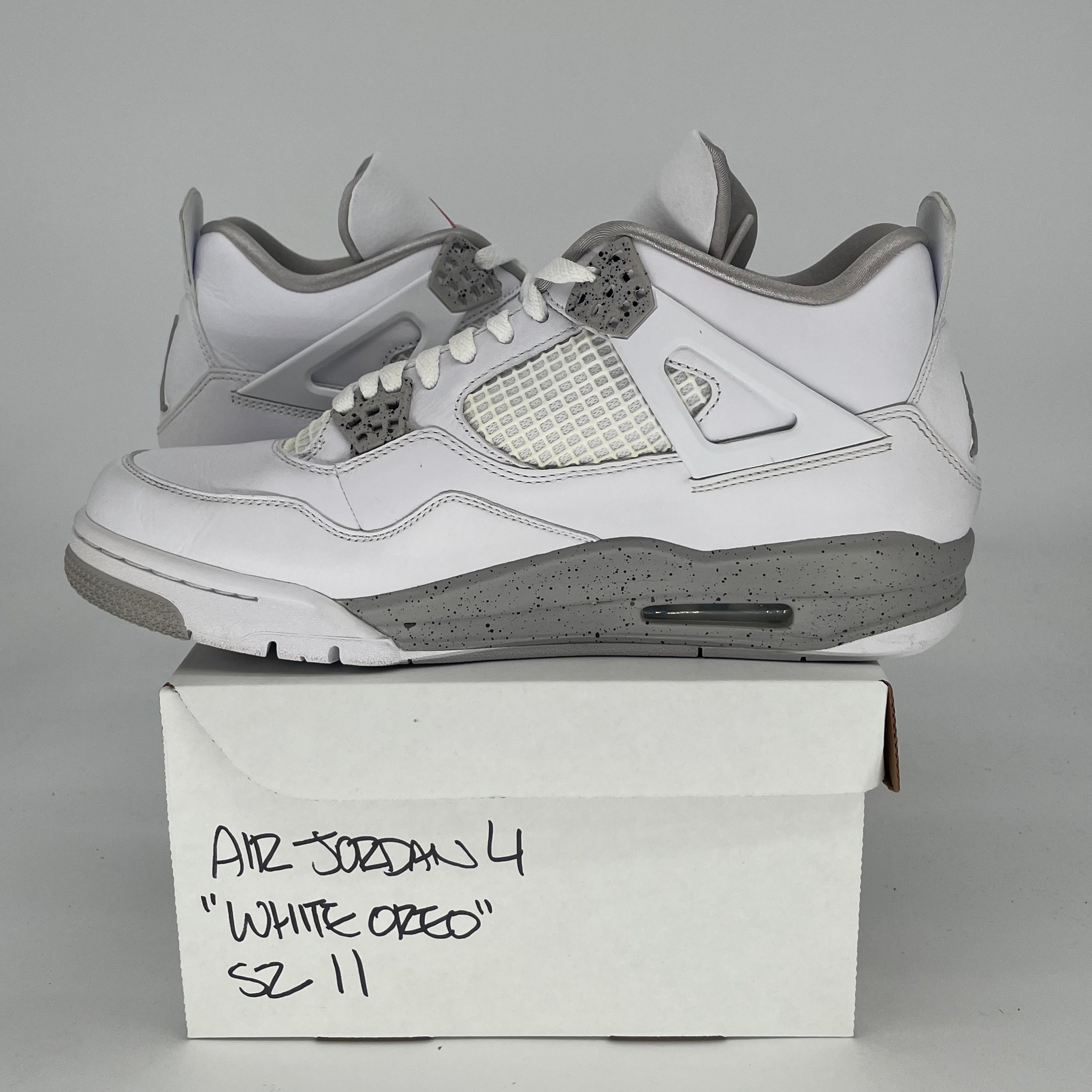AIR JORDAN 4 WHITE OREO CT8527-100 SIZE 11/12.5W
