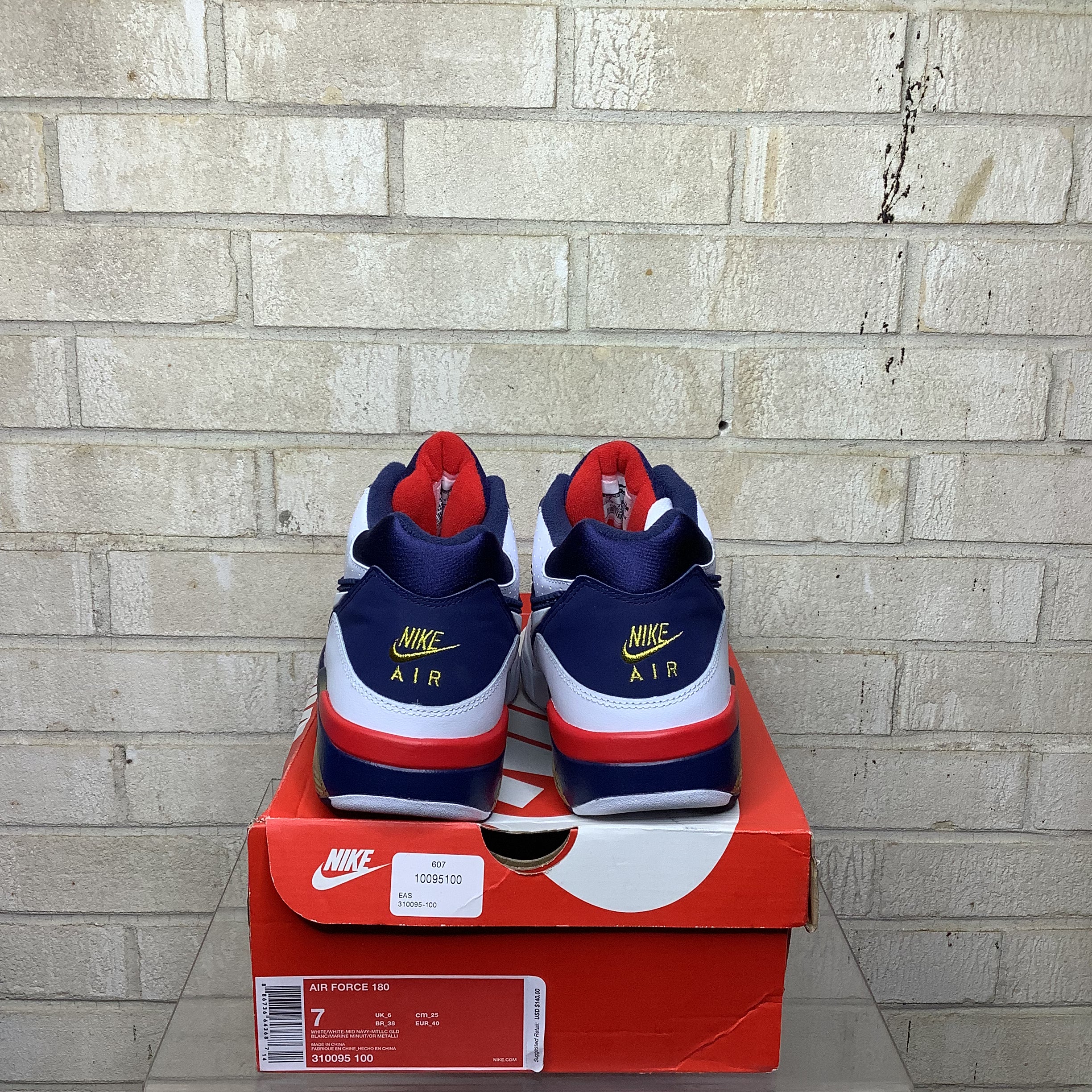 NIKE AIR FORCE 180 OLYMPIC SIZE 7 310095-100