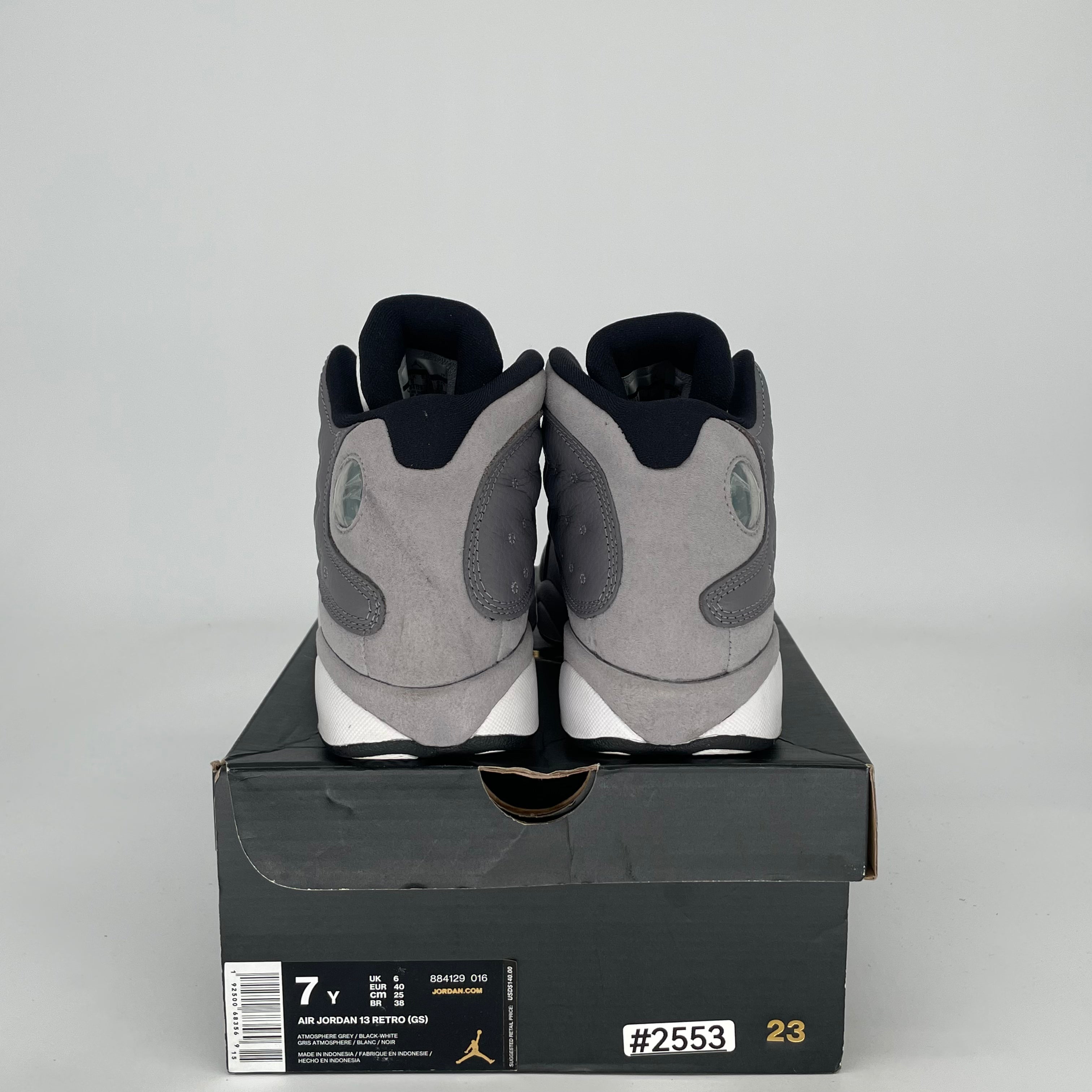 AIR JORDAN 13 ATMOSPHERE GREY 884129-016 SIZE 7/8.5W