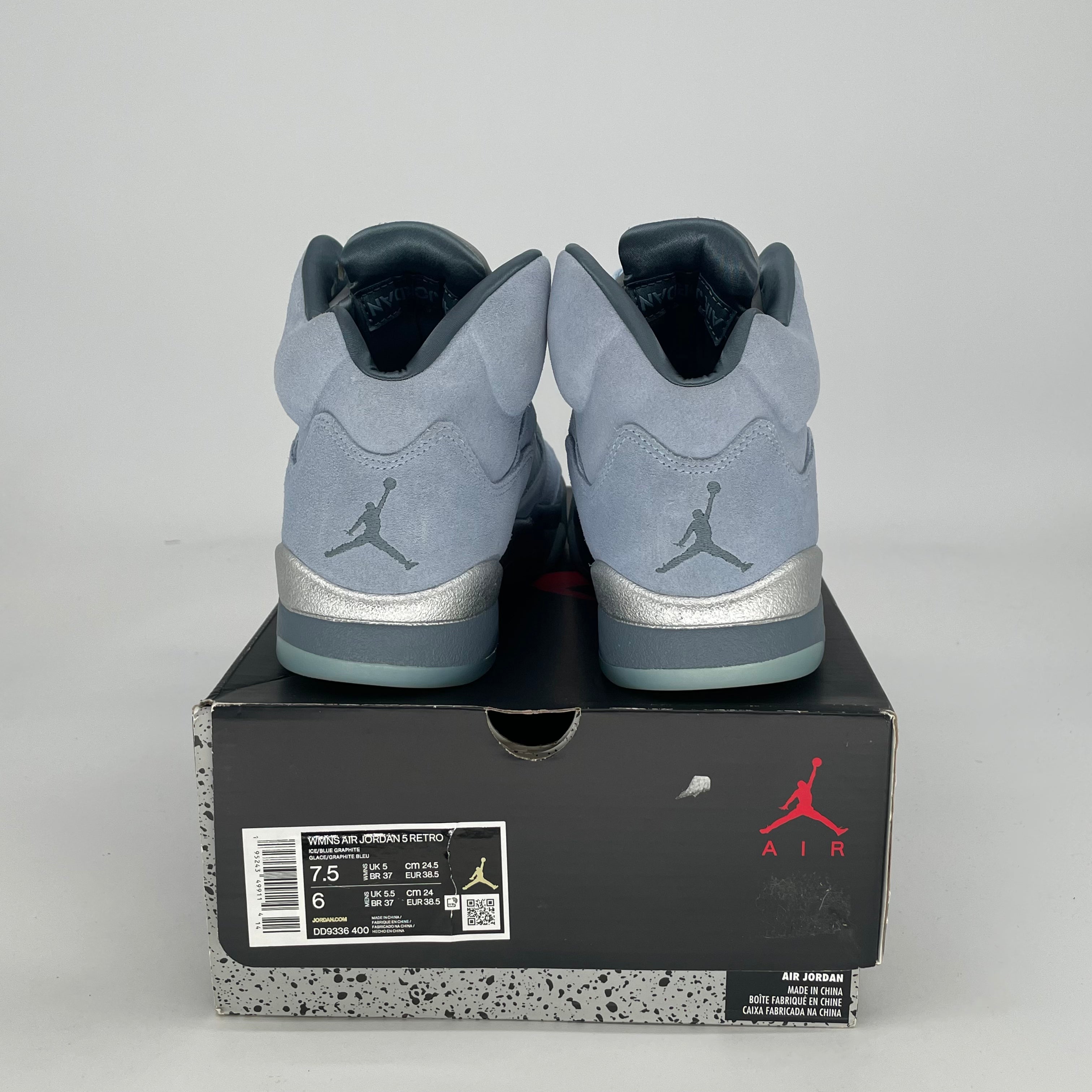 AIR JORDAN 5 BLUEBIRD W DD9336-400 SIZE 6/7.5W
