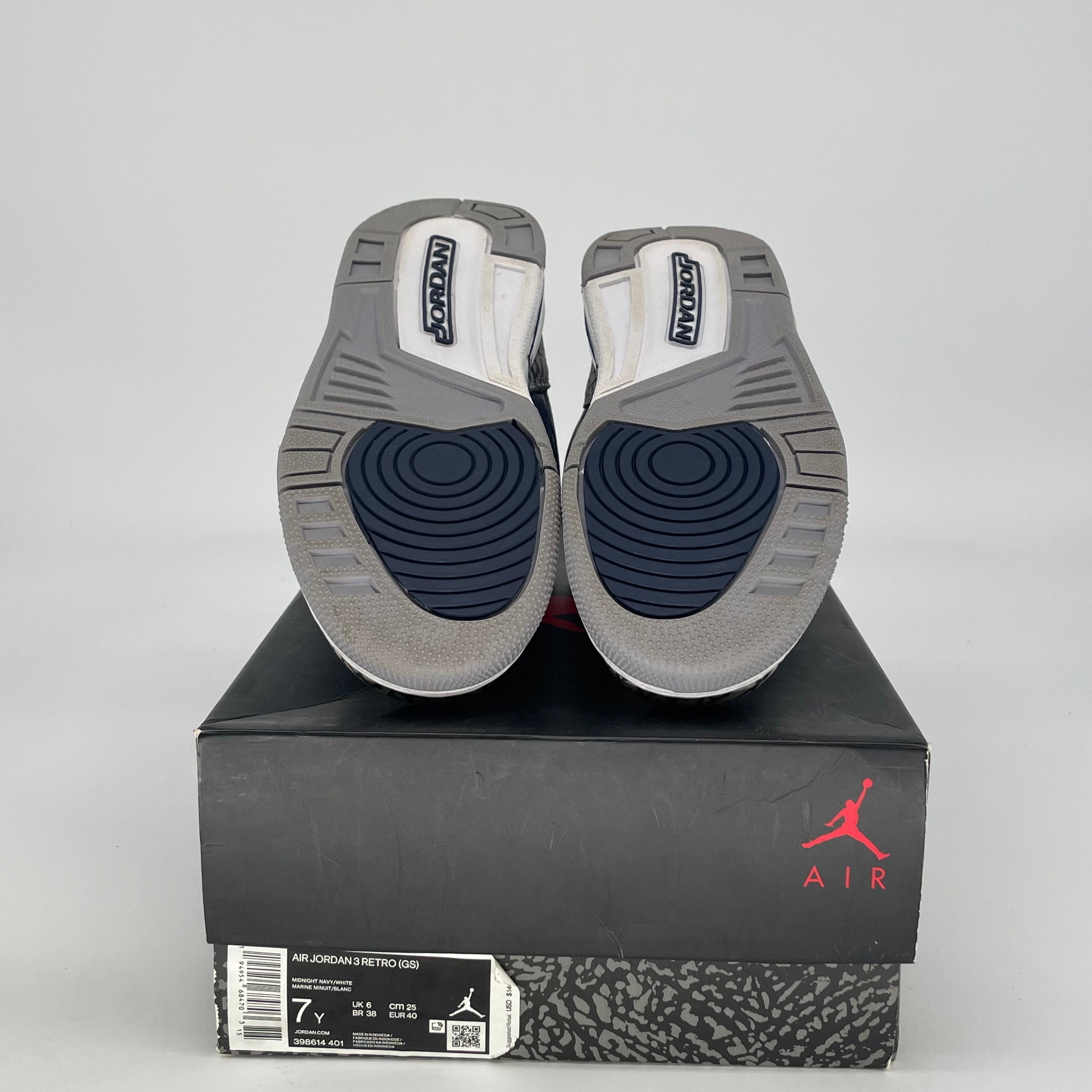 AIR JORDAN 3 GEORGETOWN 398614-401 SIZE 7/8.5W