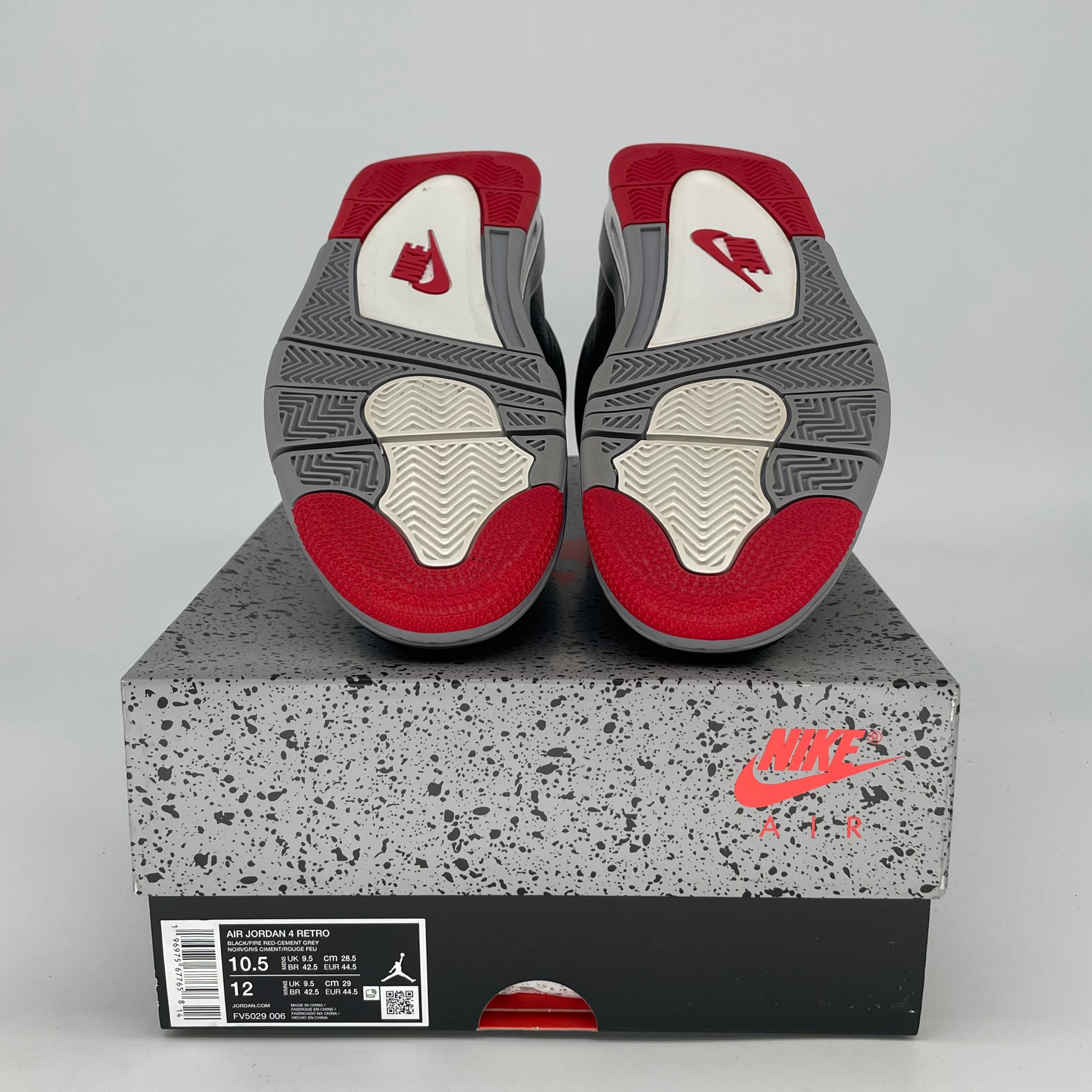 AIR JORDAN 4 BRED REIMAGINED FV5029-006 SIZE 10.5/12W
