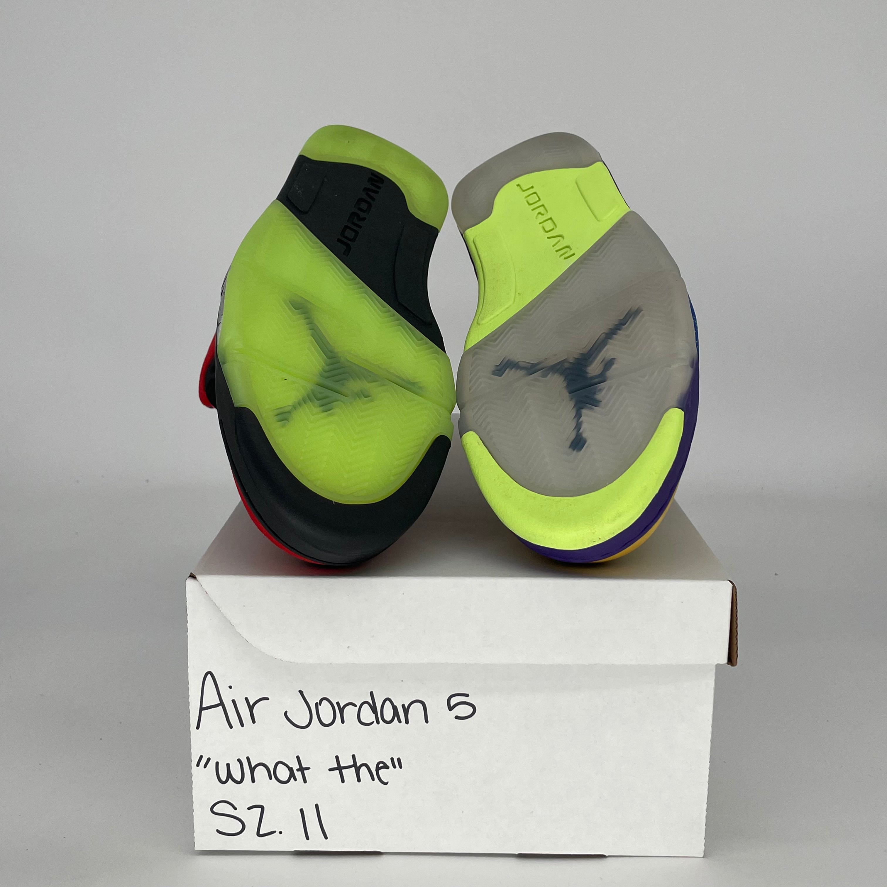AIR JORDAN 5 WHAT THE CZ5725-700 SIZE 11/12.5W