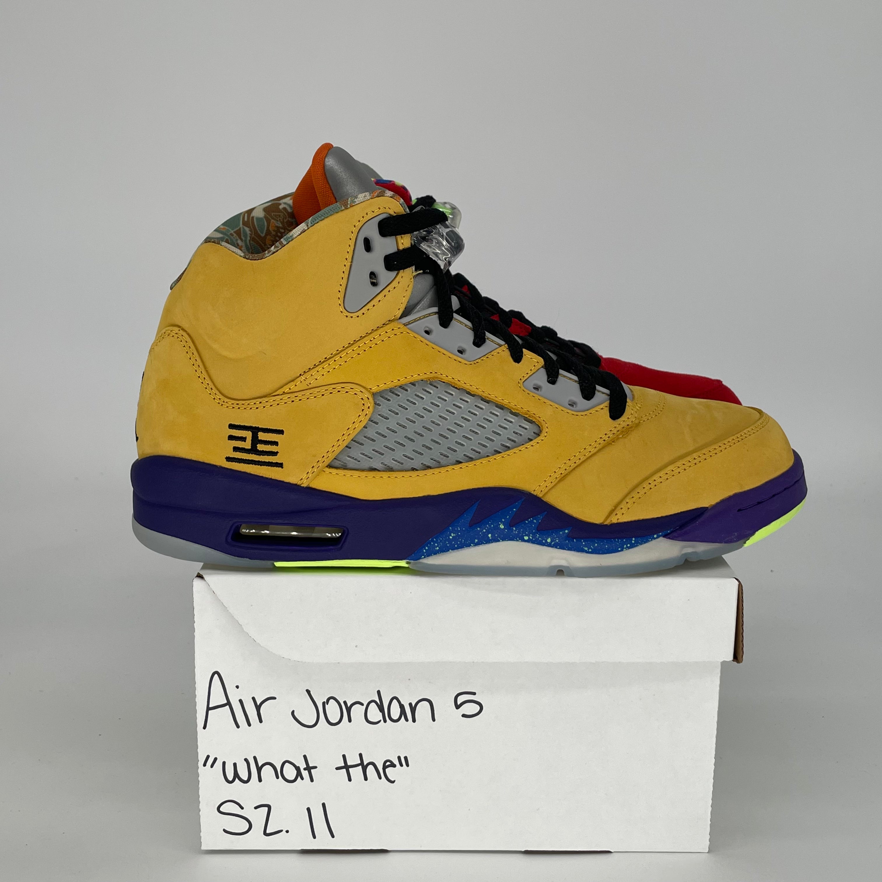 AIR JORDAN 5 WHAT THE CZ5725-700 SIZE 11/12.5W