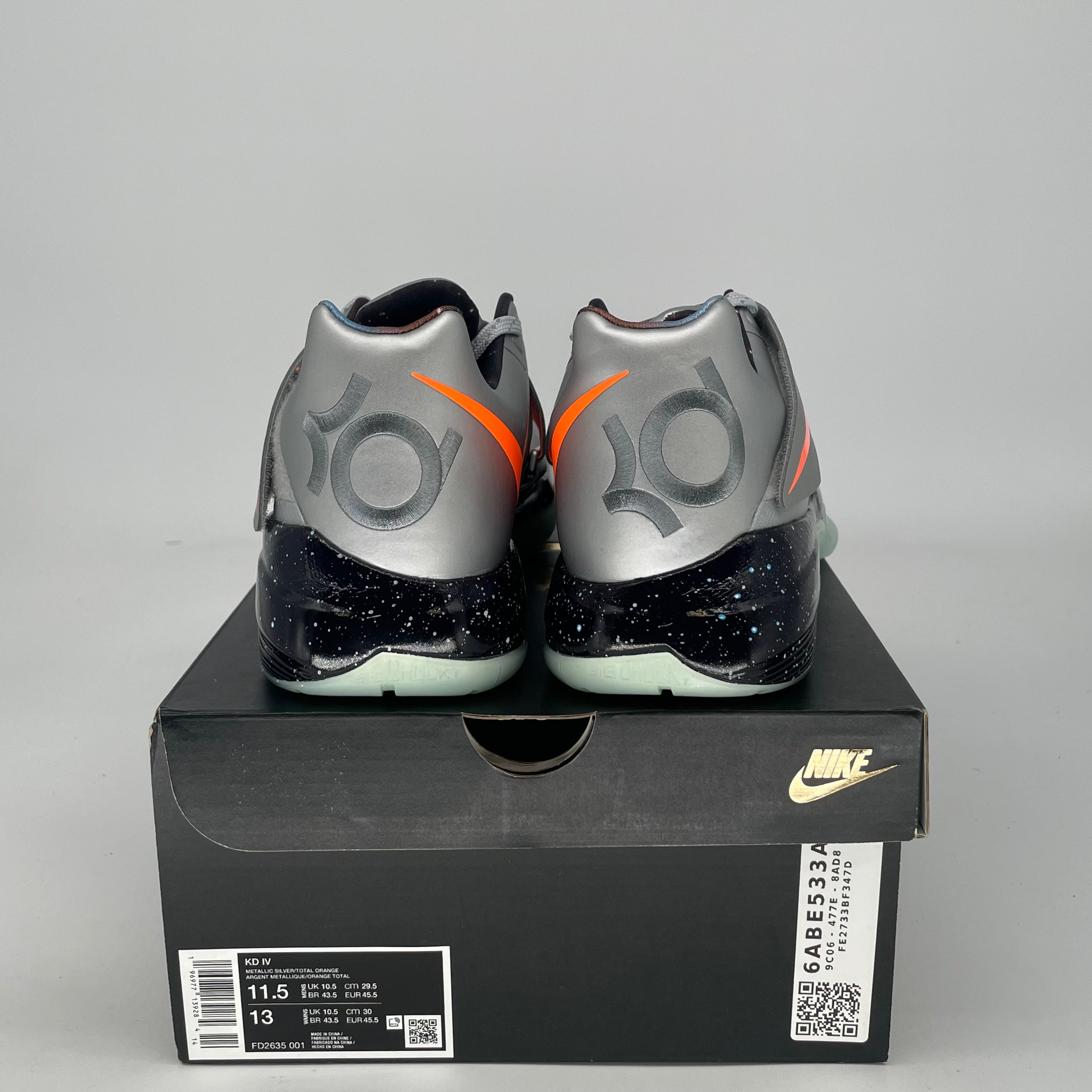 NIKE KD 4 GALAXY FD2635-001 SIZE 11.5/13W