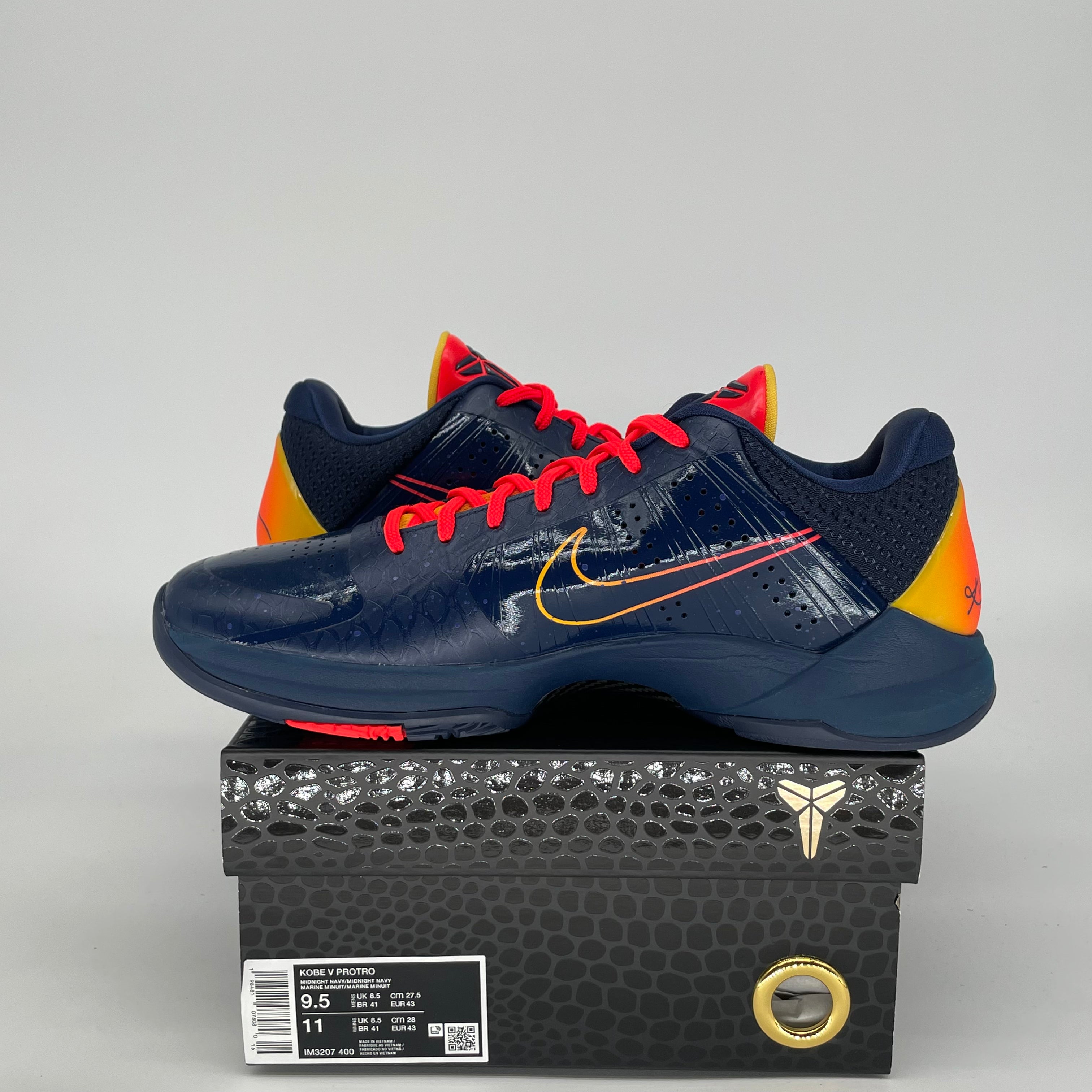 NIKE KOBE 5 PROTRO CAITLIN CLARK INDIANA FEVER IM3207-400 SIZE 9.5/11W