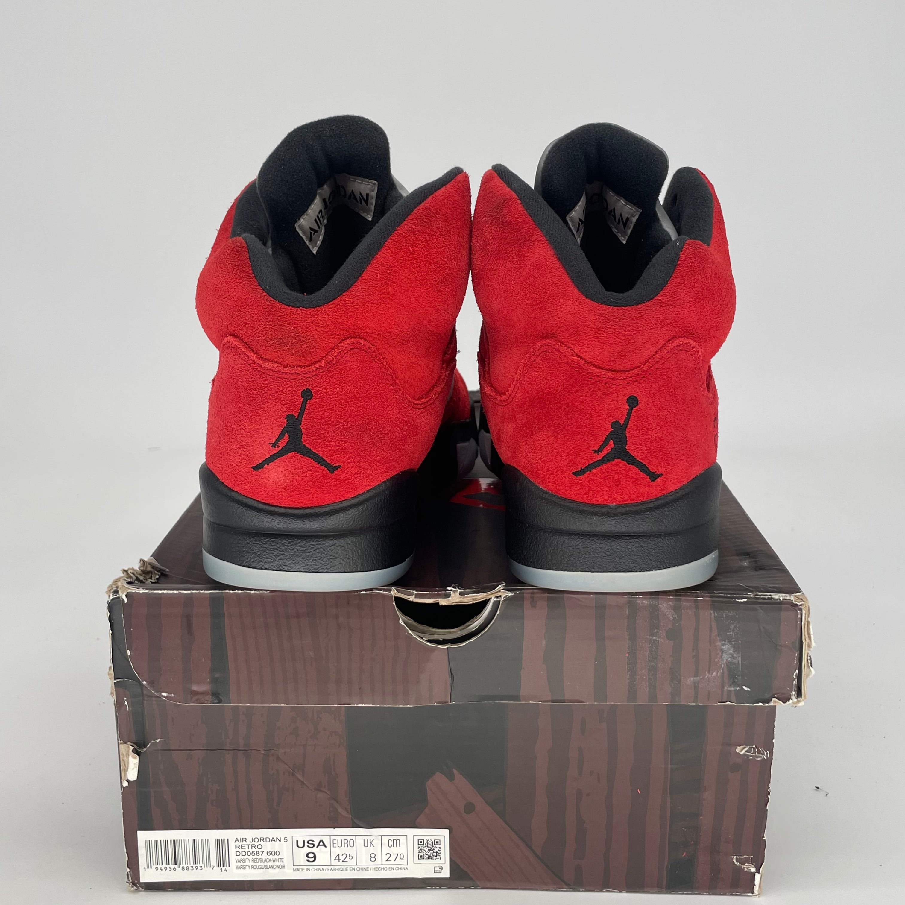 AIR JORDAN 5 RAGING BULL DD0587-600 SIZE 9/10.5W
