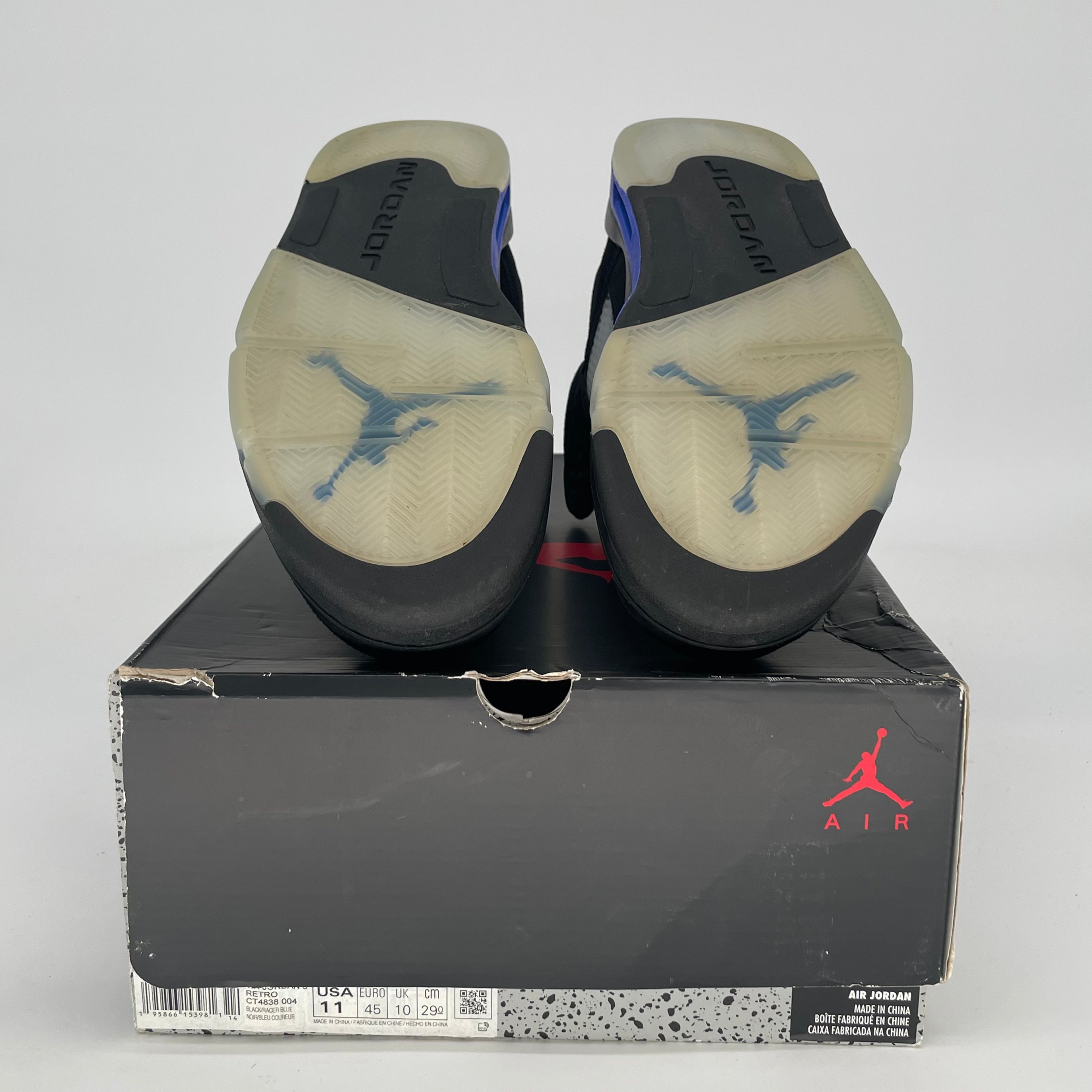 AIR JORDAN 5 RACE BLUE CT4838-004 SIZE 11/12.5W