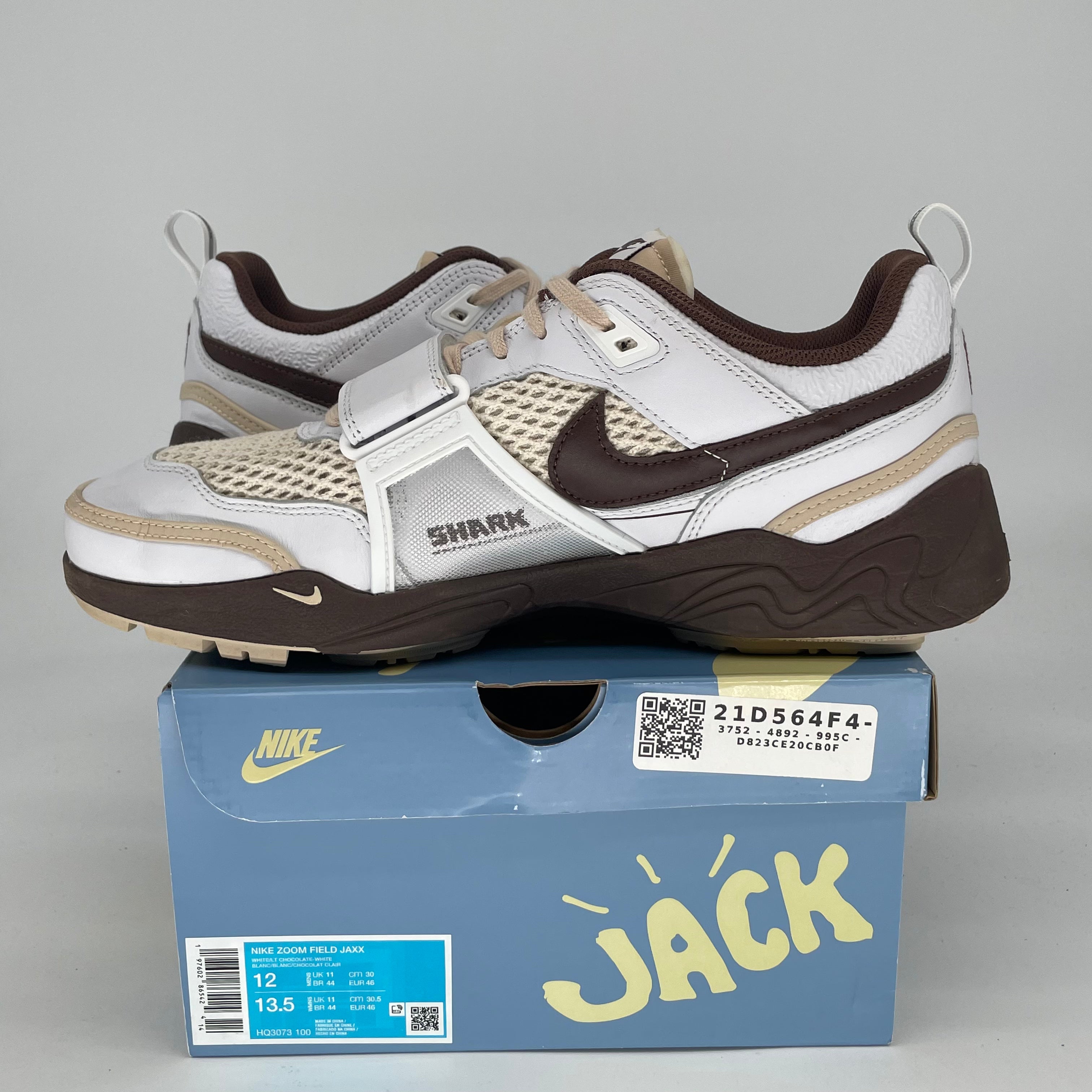 TRAVIS SCOTT NIKE ZOOM FIELD JAXX LIGHT CHOCOLATE HF3073-100 SIZE 12/13.5W