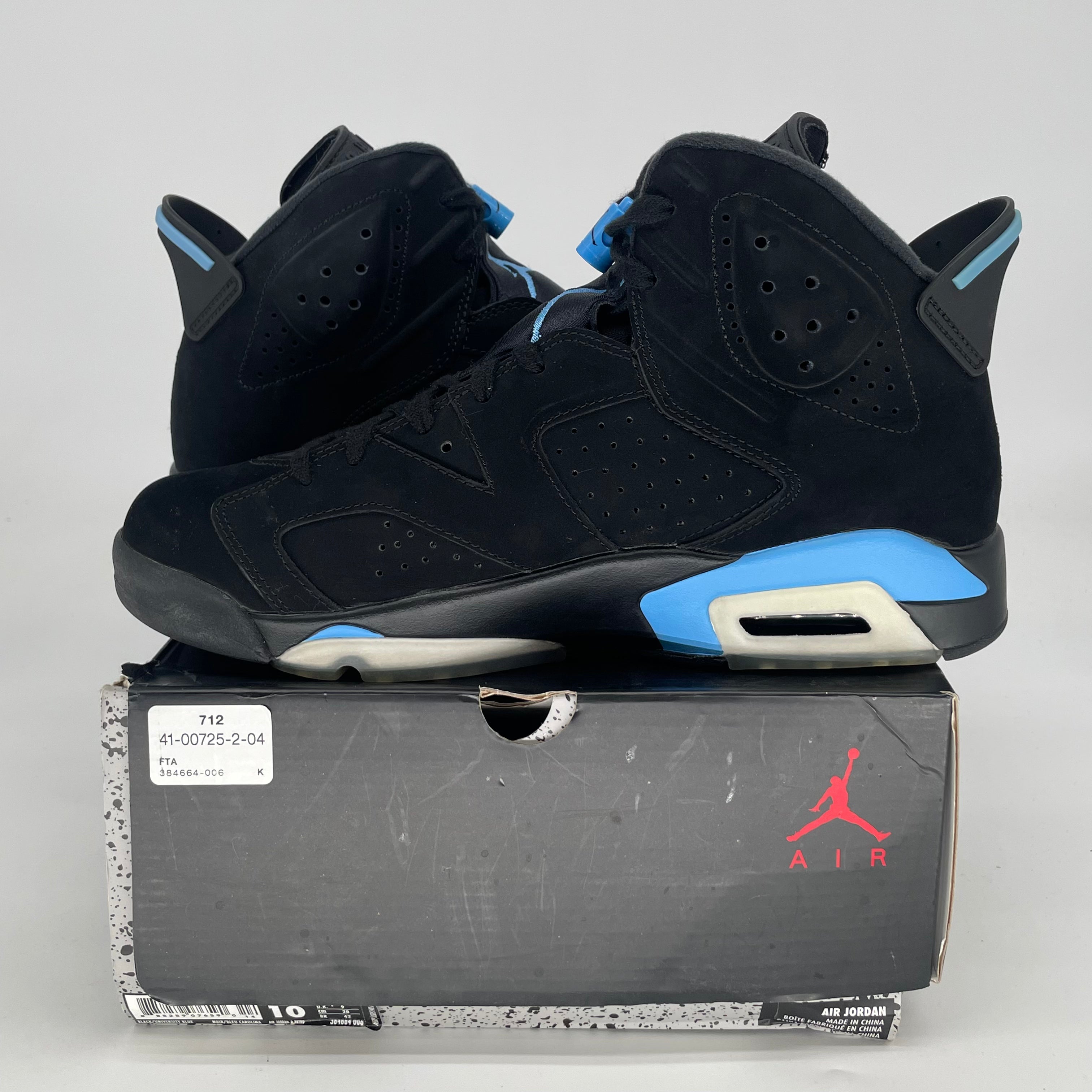 AIR JORDAN 6 UNC SIZE 10/11.5W 384664-006