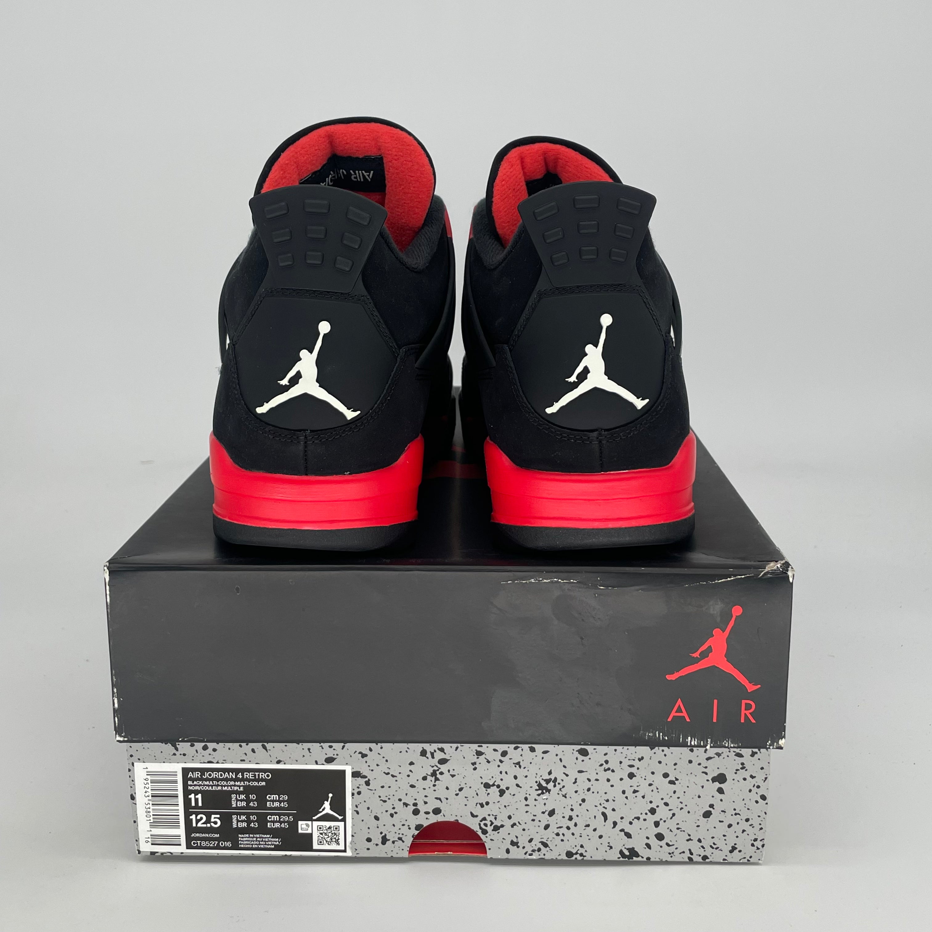 AIR JORDAN 4 RED THUNDER CT8527-016 SIZE 11/12.5W