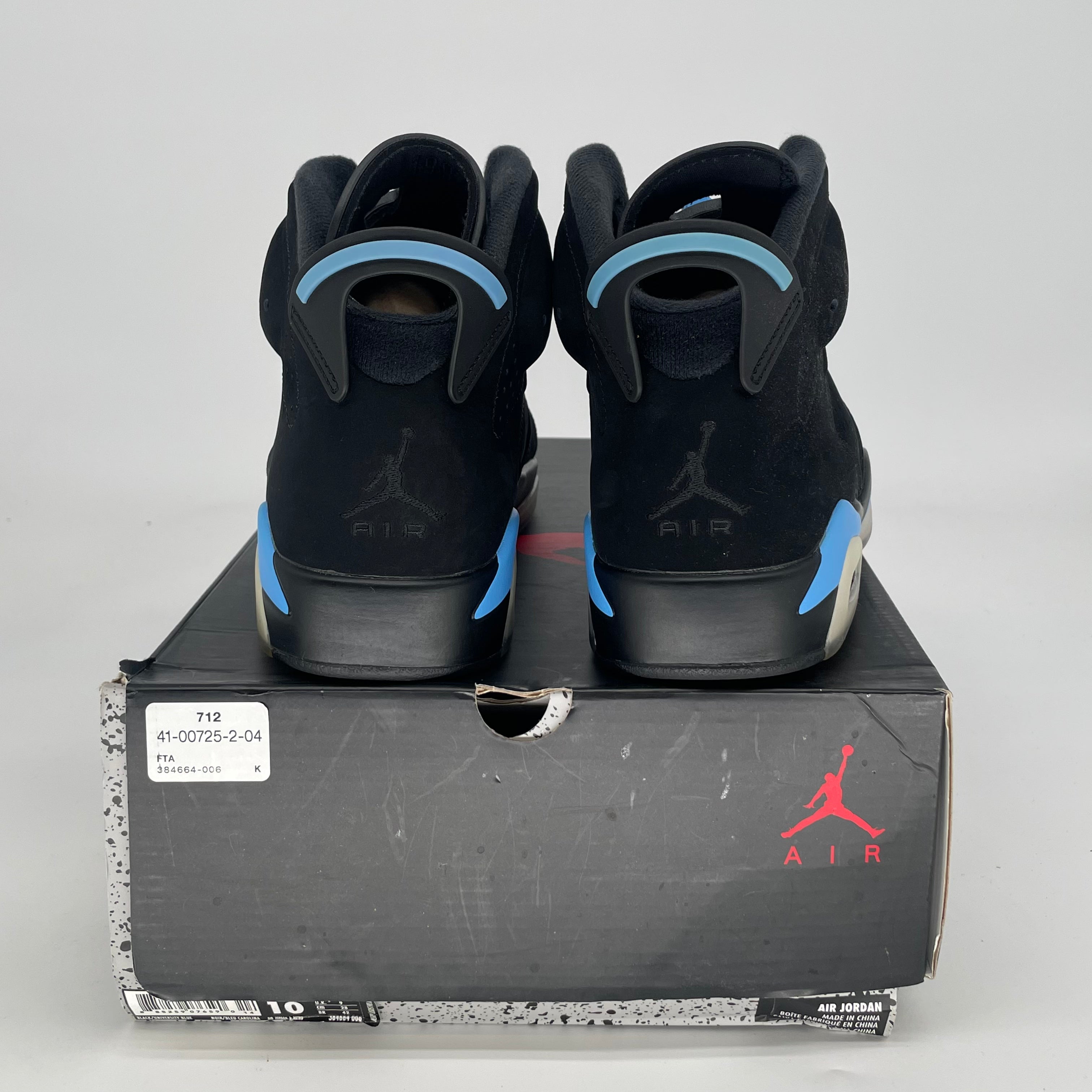 AIR JORDAN 6 UNC SIZE 10/11.5W 384664-006