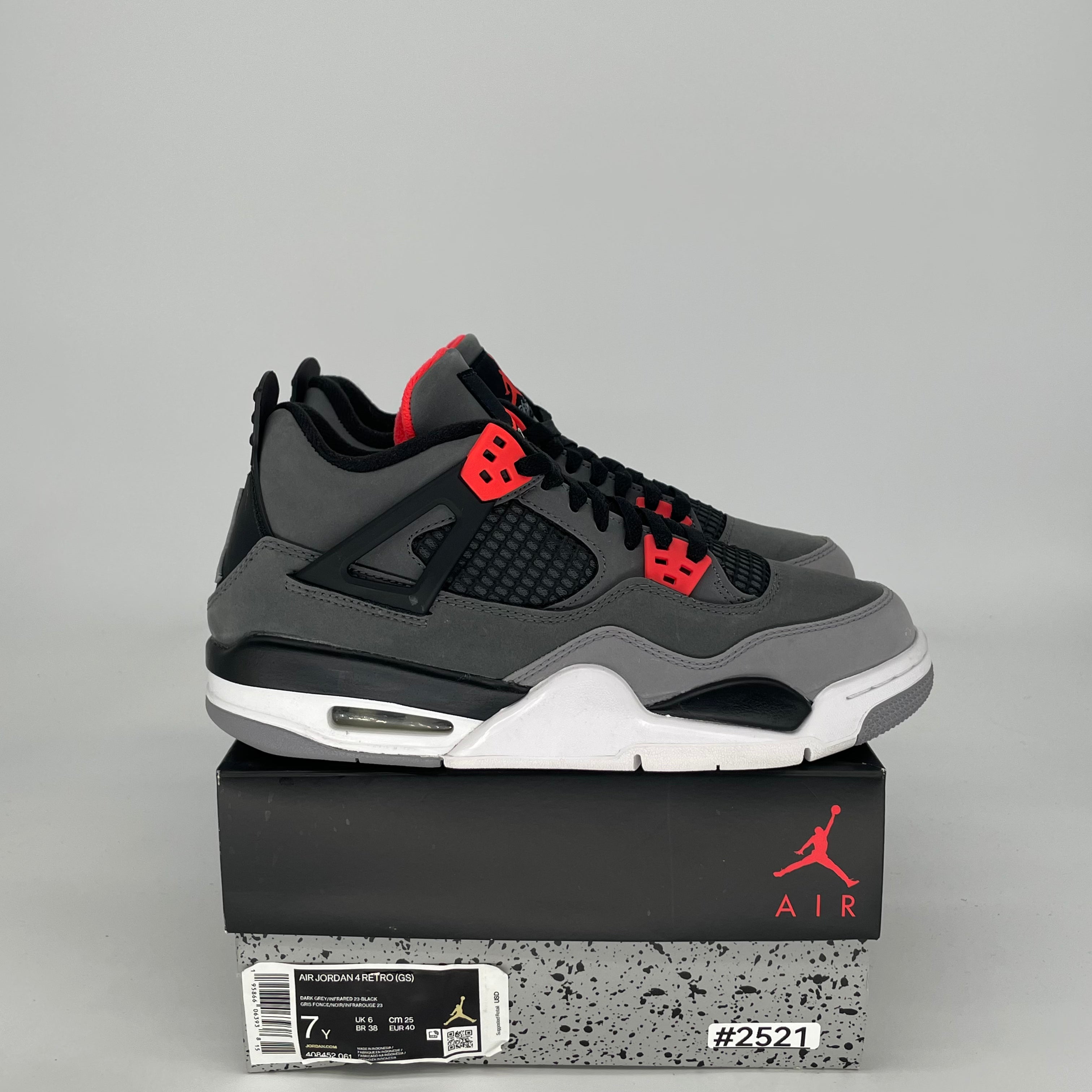 AIR JORDAN 4 INFRARED 408452-061 SIZE 7/8.5W
