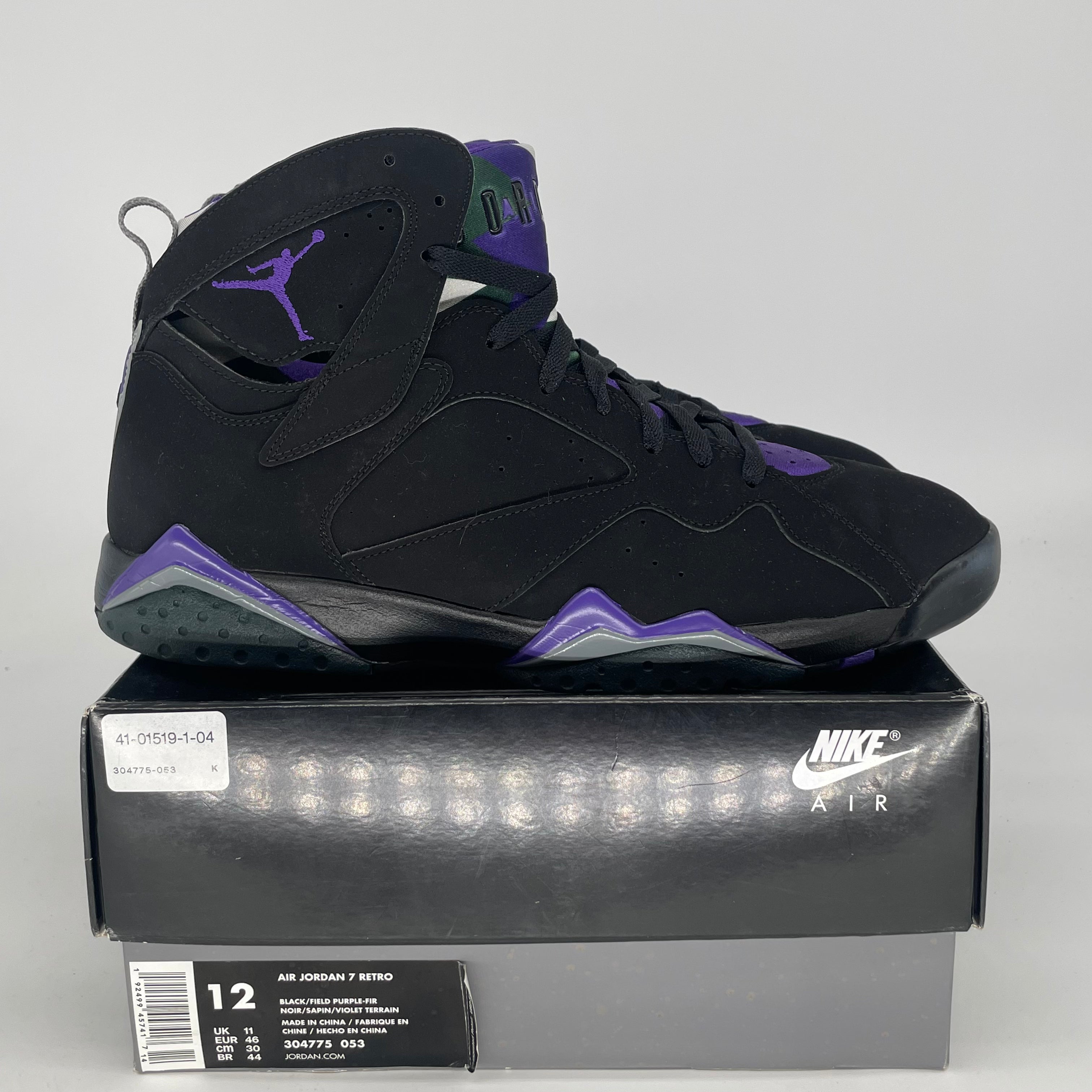 AIR JORDAN 7 RAY ALLEN BUCKS 304775-053 SIZE 12/13.5W